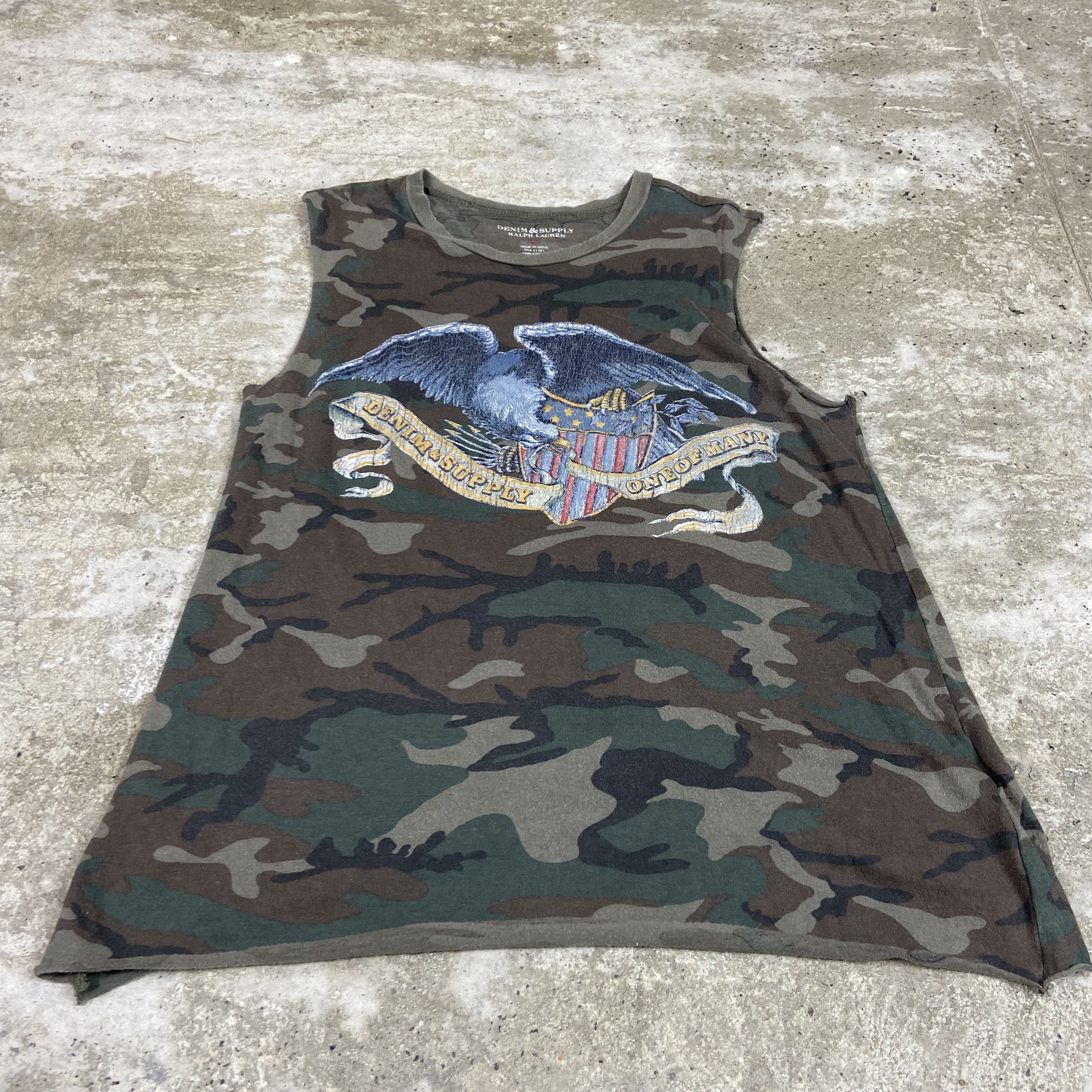 Ralph Lauren RALPH LAUREN Y2K VINTAGE RARE CAMO TANK TOP - 726 Size US S / EU 44-46 / 1 - 9 Thumbnail