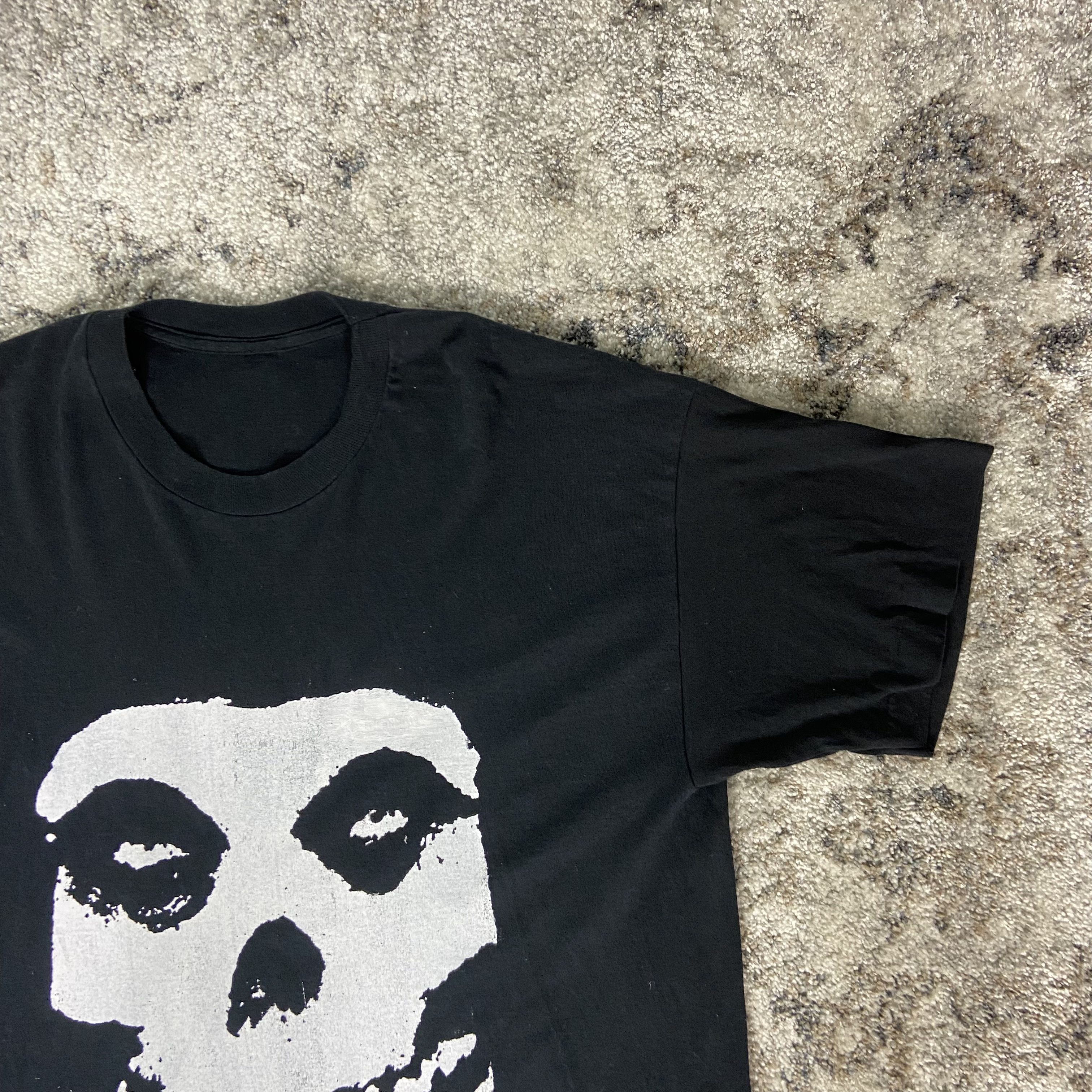 Band Tees 1990s SINGLE STITCH CRIMSON GHOST MISFITS SKULL TEE - № 568 Size US XL / EU 56 / 4 - 6 Thumbnail