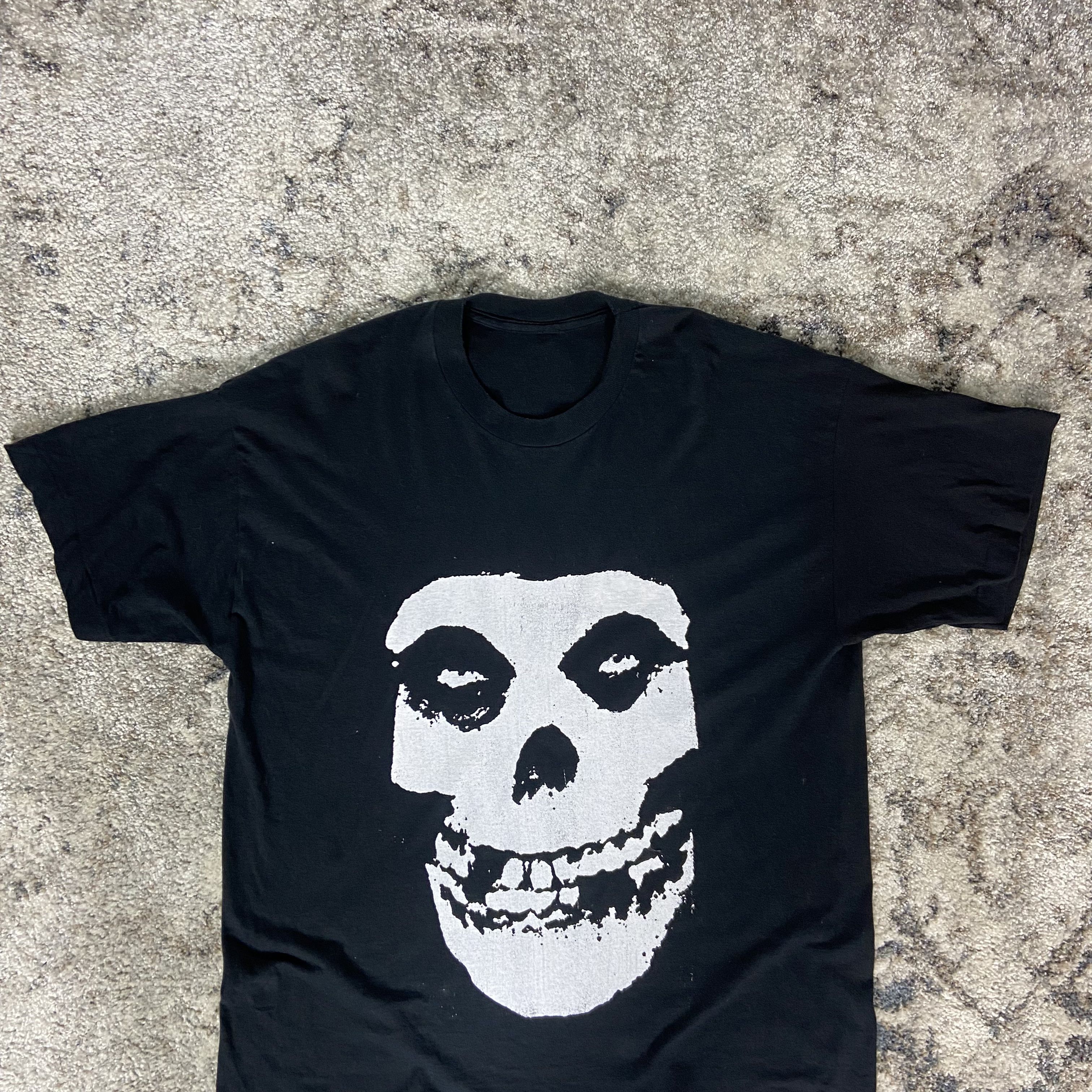Band Tees 1990s SINGLE STITCH CRIMSON GHOST MISFITS SKULL TEE - № 568 Size US XL / EU 56 / 4 - 4 Thumbnail