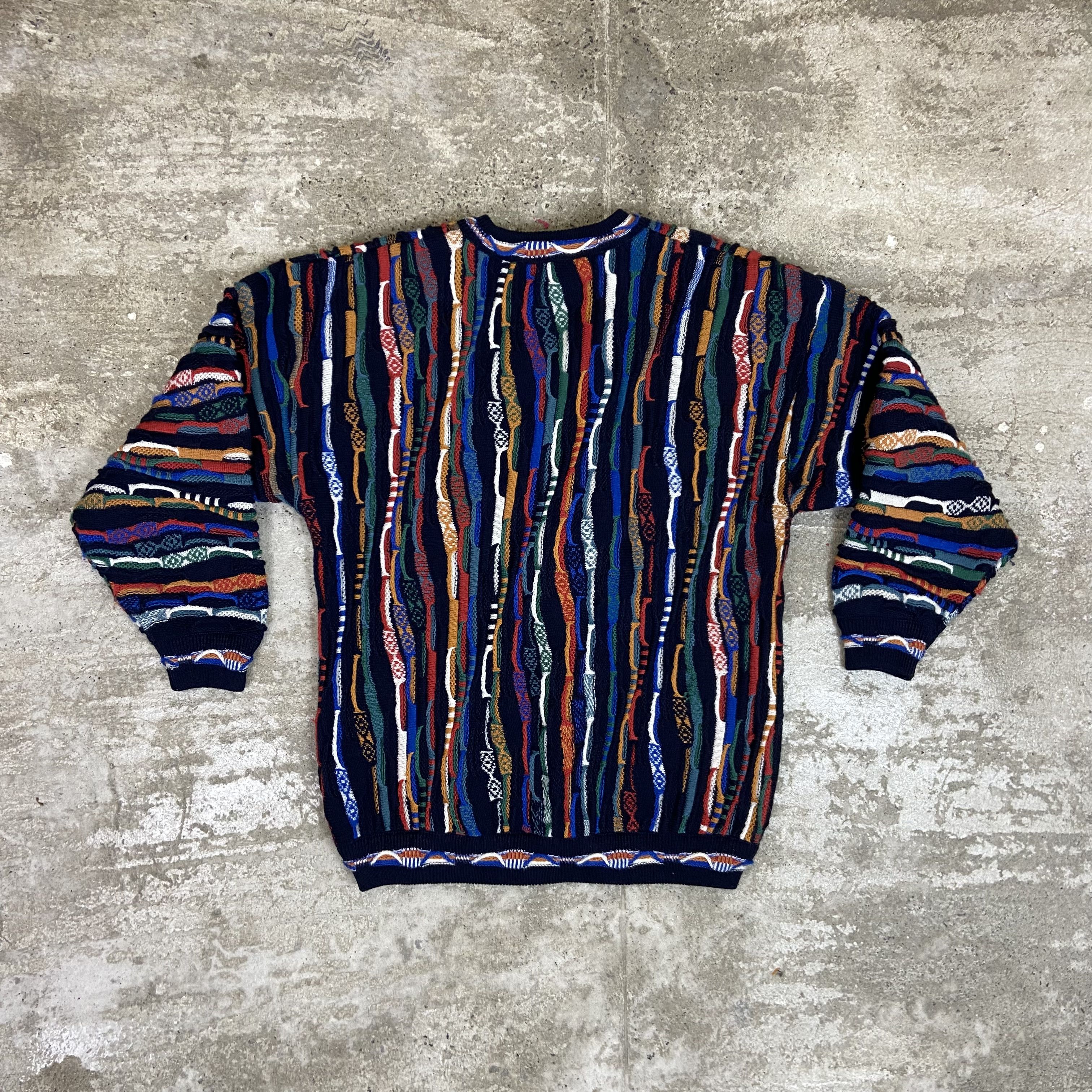 Vintage 1990s COOGI ARCHIVE STYLE VINTAGE KNITTED SWEATER - № 1199 Size US M / EU 48-50 / 2 - 2 Thumbnail