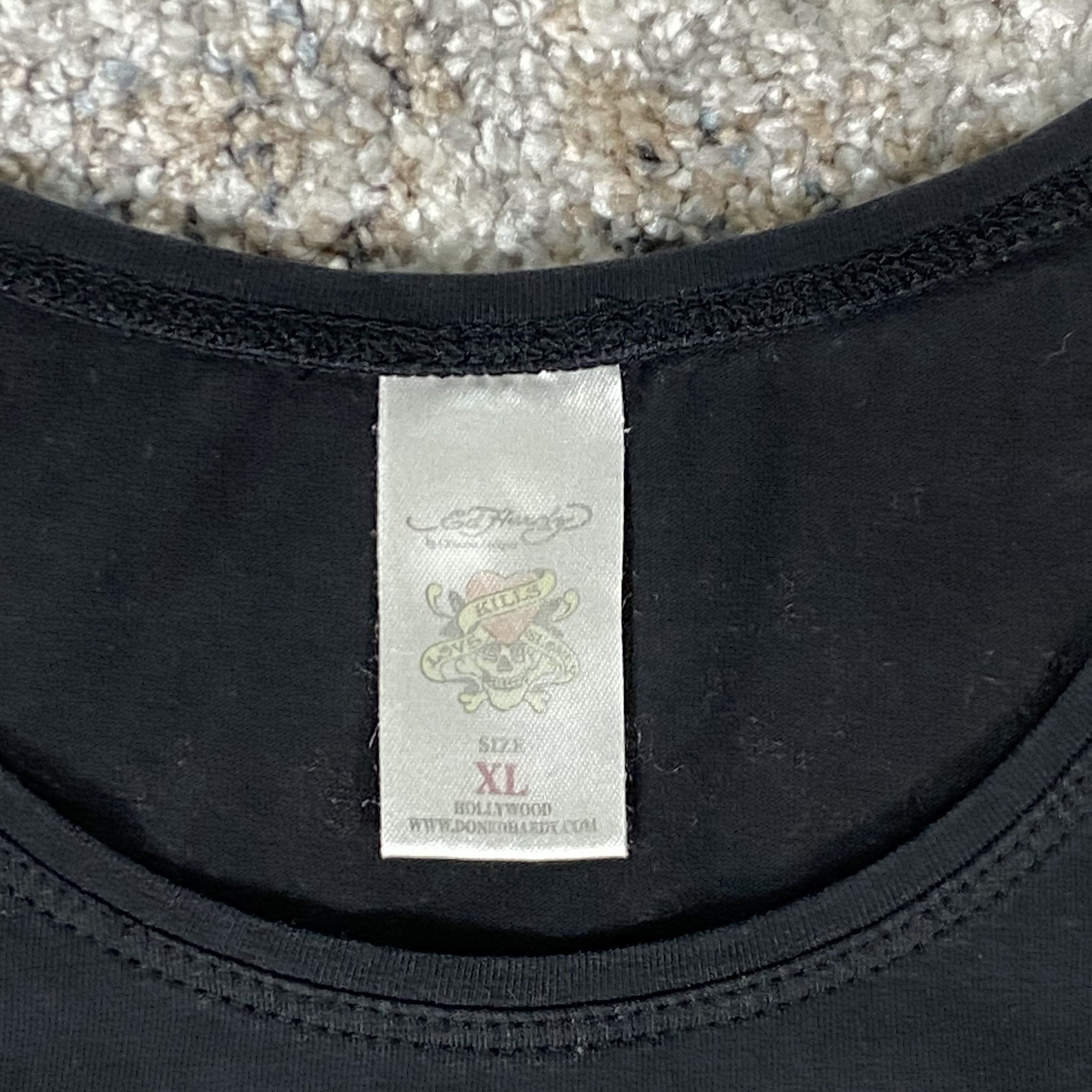 Christian Audigier ED HARDY Y2K AWESOME PUNK SWAROVSKI RARE RETRO TOP TEE - 625 Size XL / US 12-14 / IT 48-50 - 8 Thumbnail