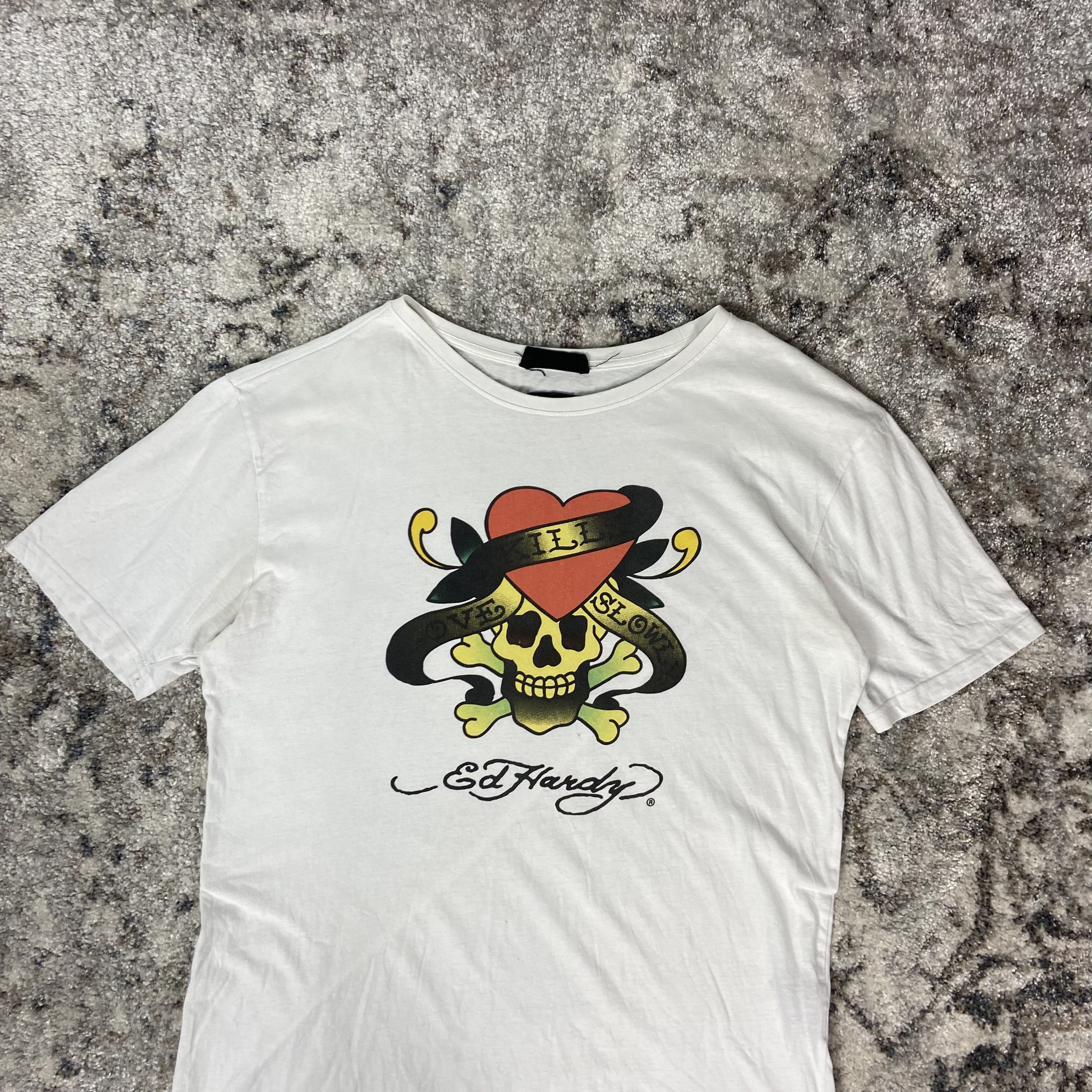 Ed Hardy “LOVE SLOW KILL” EDD HARDY TEE - № 645 Size US L / EU 52-54 / 3 - 3 Thumbnail