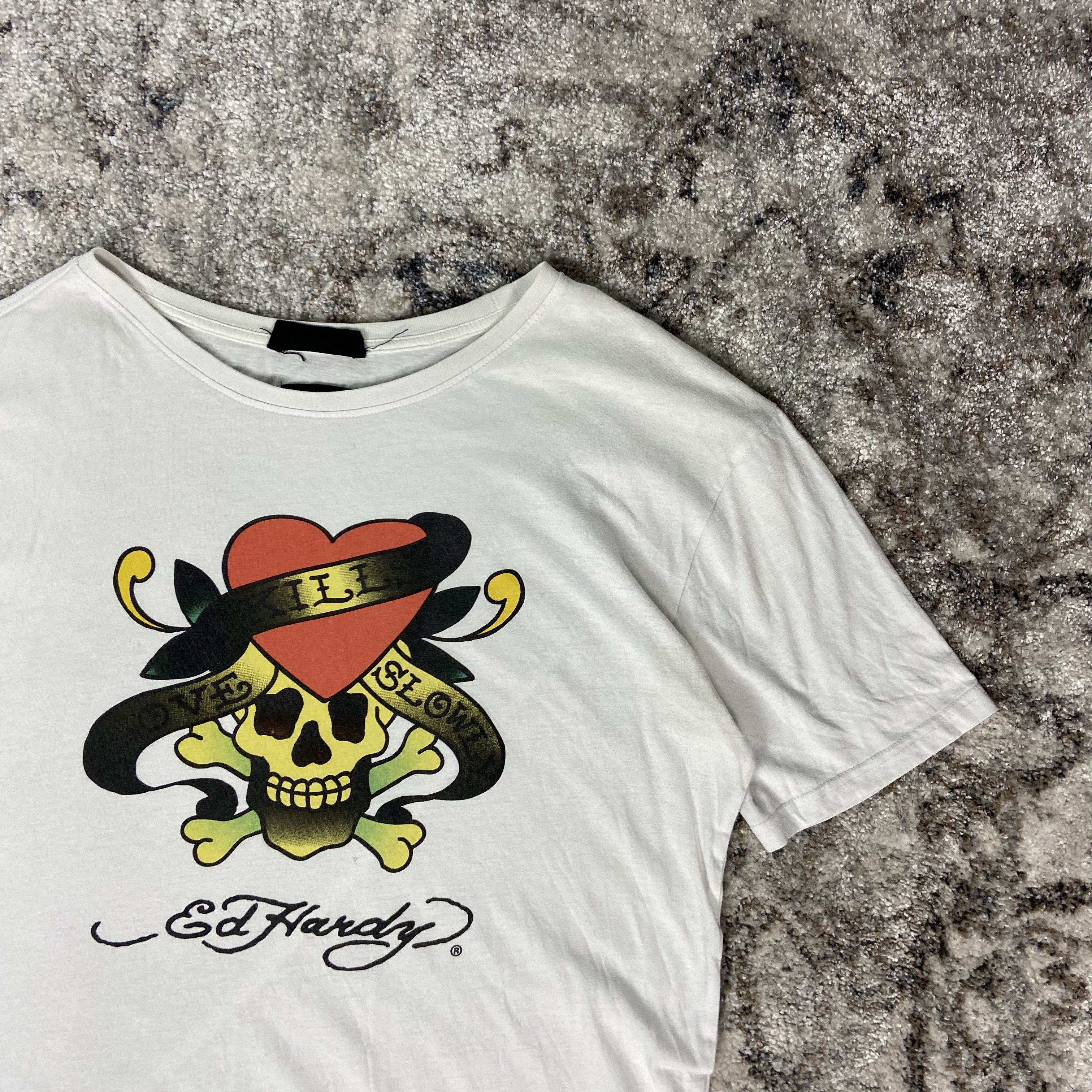 Ed Hardy “LOVE SLOW KILL” EDD HARDY TEE - № 645 Size US L / EU 52-54 / 3 - 2 Thumbnail