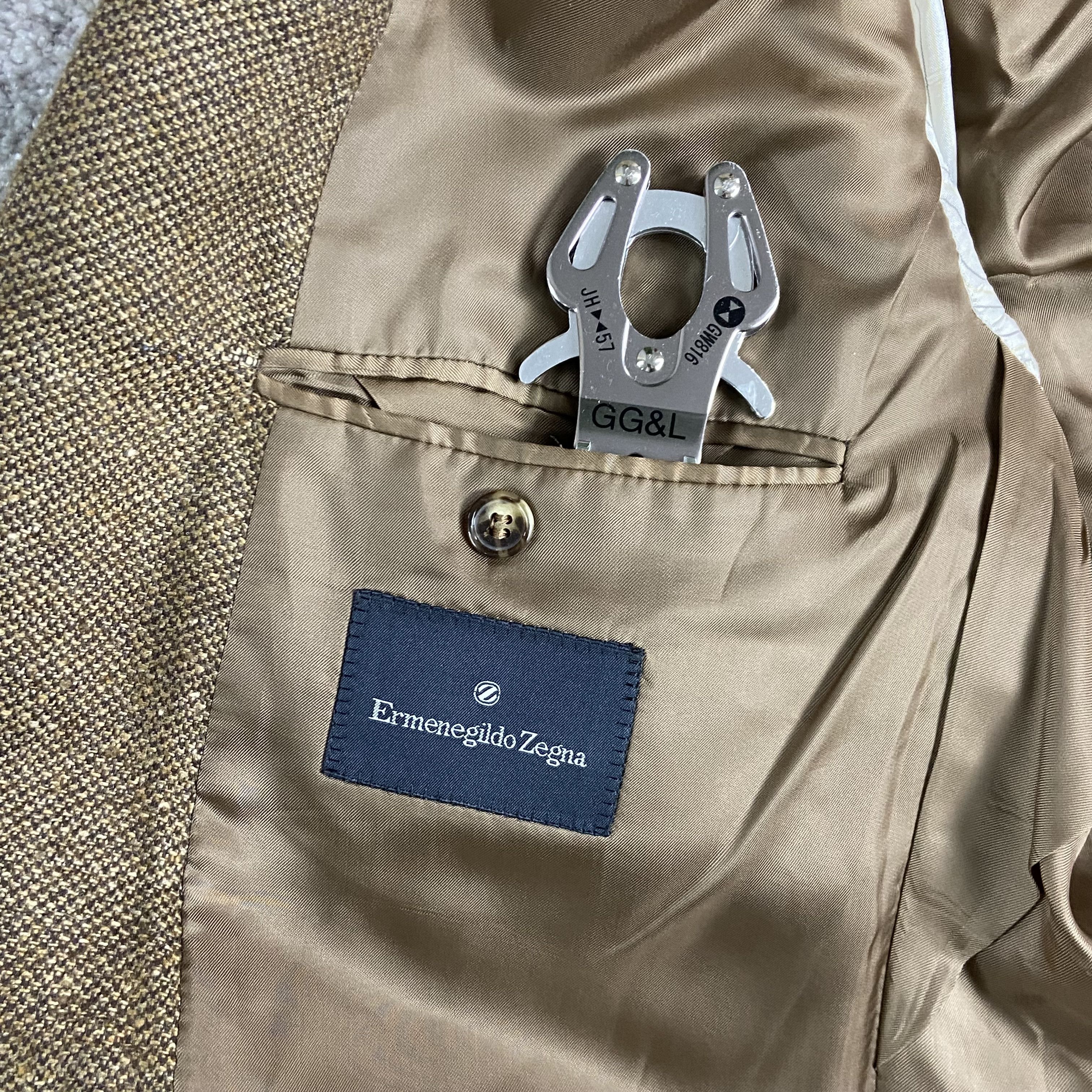 Ermenegildo Zegna 1990s ERMENEGILDO ZEGNA CLASSIC MINIMALISTIC BLAZER - № 2226 Size 52L - 4 Thumbnail