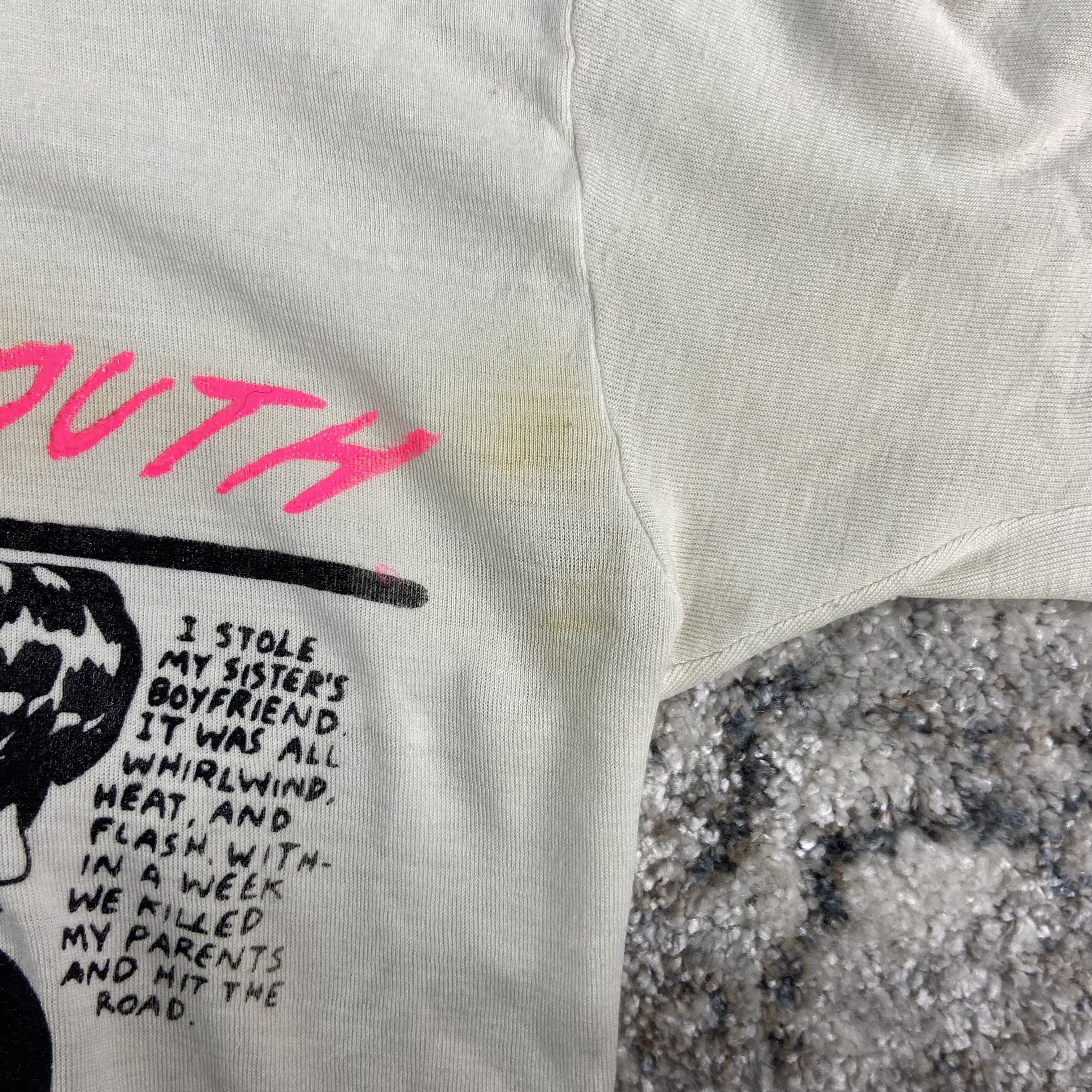 Band Tees SONIC YOUTH 1980s ARCHIVE VERY RARE VINTAGE BOXY FIT TEE Size US M / EU 48-50 / 2 - 8 Thumbnail
