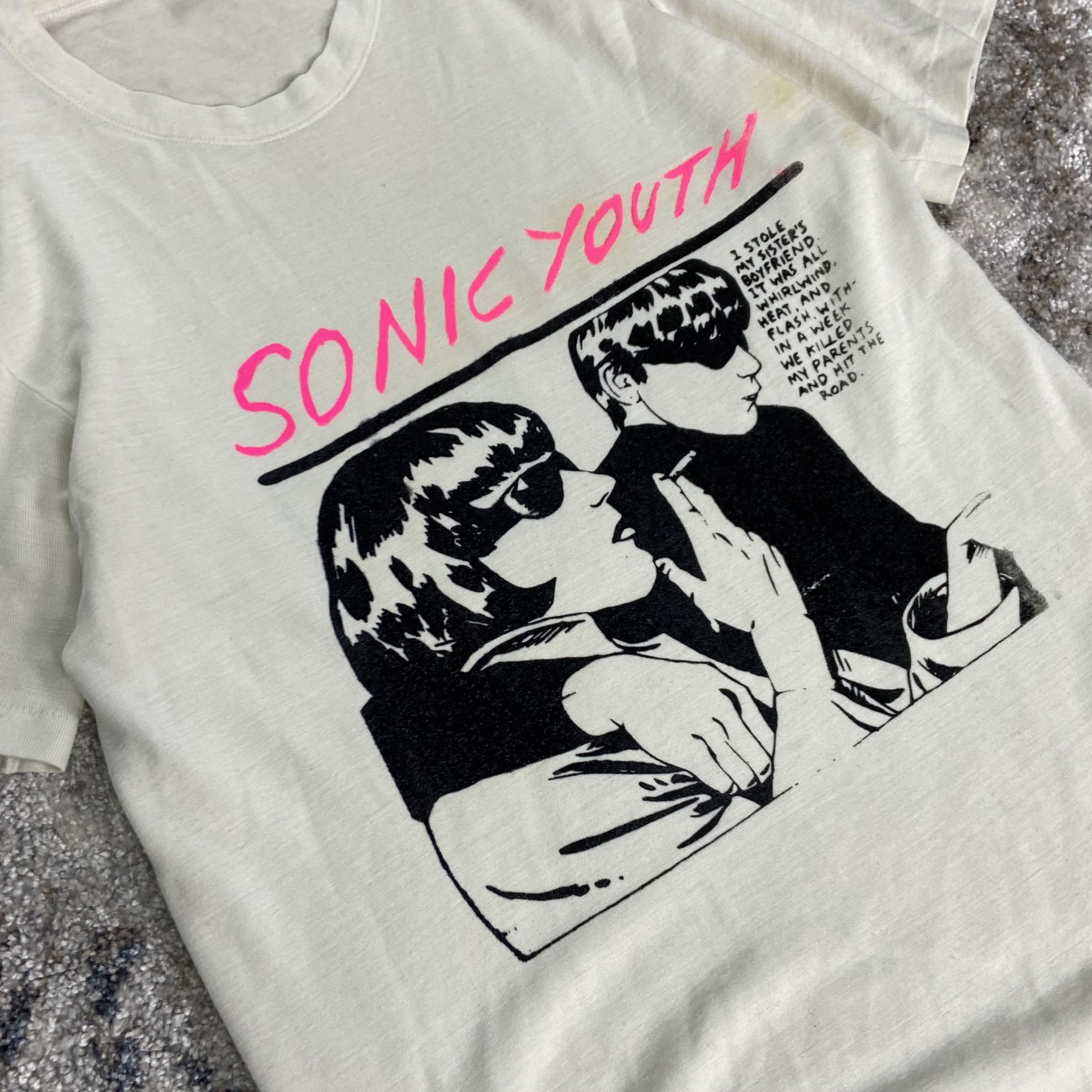 Band Tees SONIC YOUTH 1980s ARCHIVE VERY RARE VINTAGE BOXY FIT TEE Size US M / EU 48-50 / 2 - 6 Thumbnail