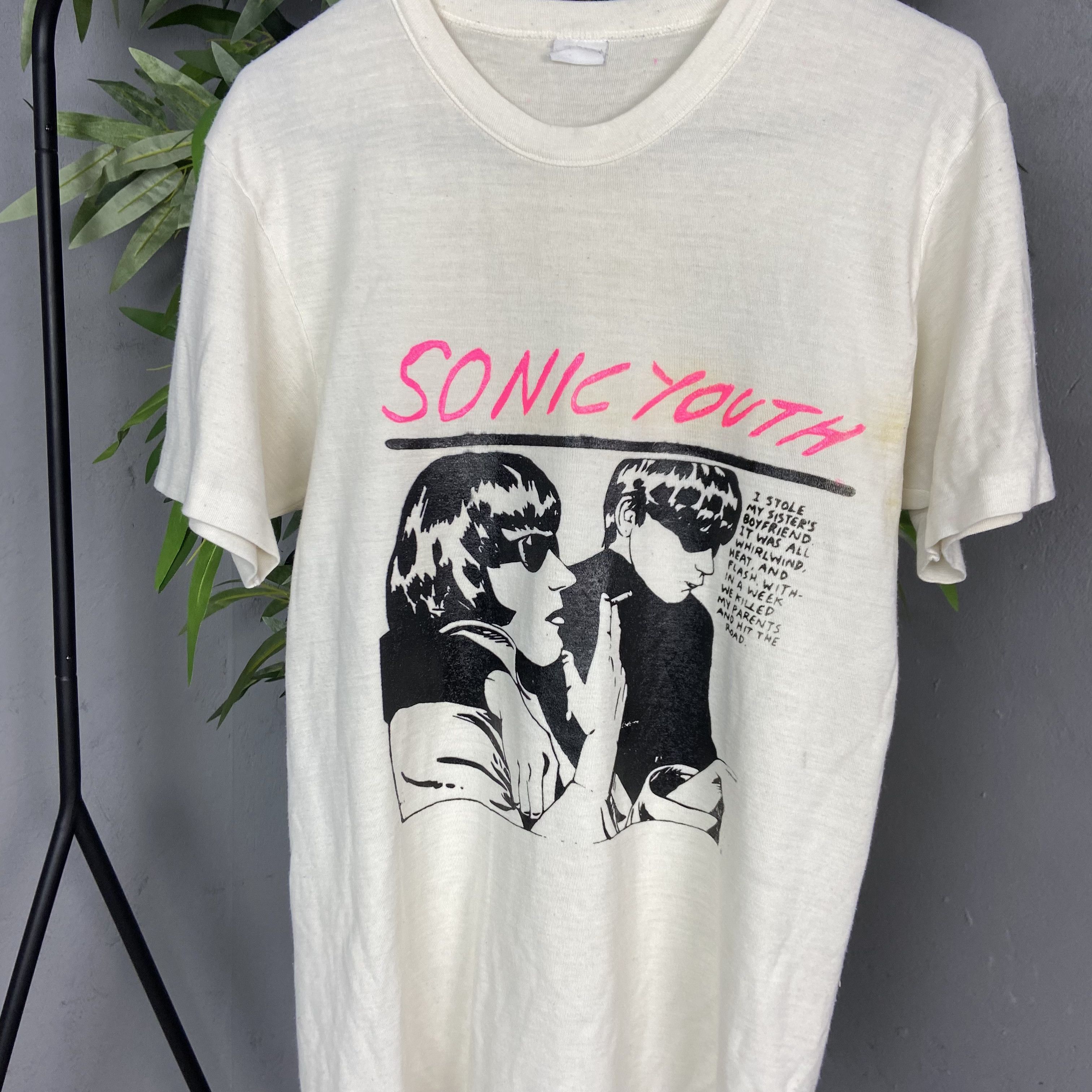Band Tees SONIC YOUTH 1980s ARCHIVE VERY RARE VINTAGE BOXY FIT TEE Size US M / EU 48-50 / 2 - 2 Thumbnail