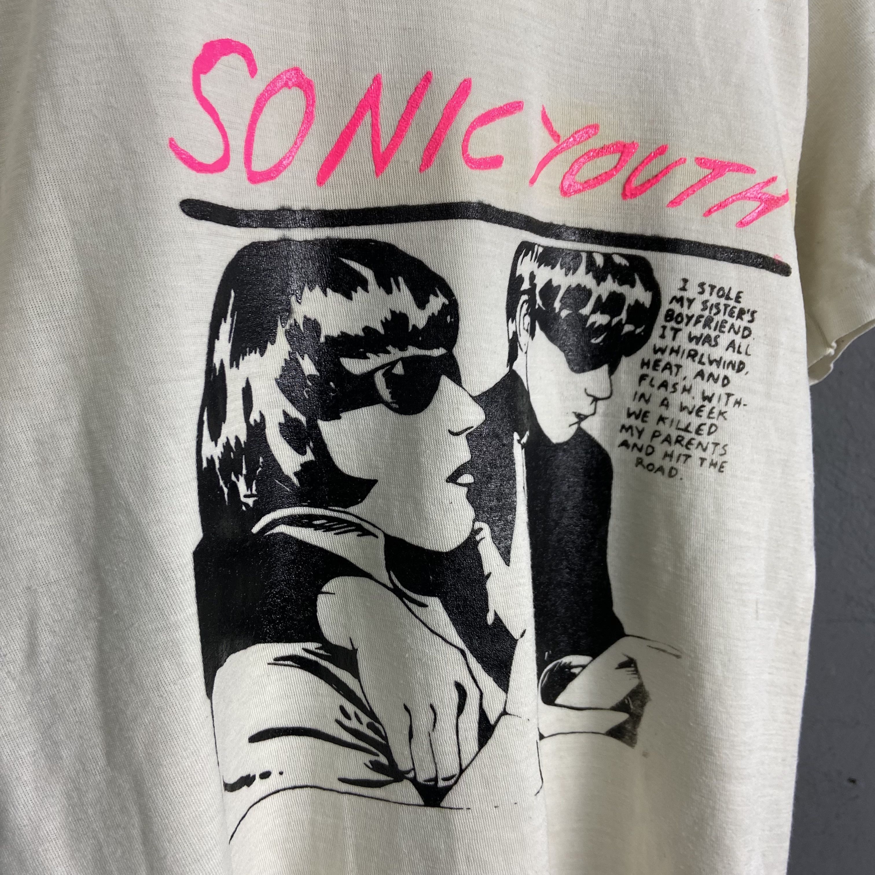 Band Tees SONIC YOUTH 1980s ARCHIVE VERY RARE VINTAGE BOXY FIT TEE Size US M / EU 48-50 / 2 - 3 Thumbnail