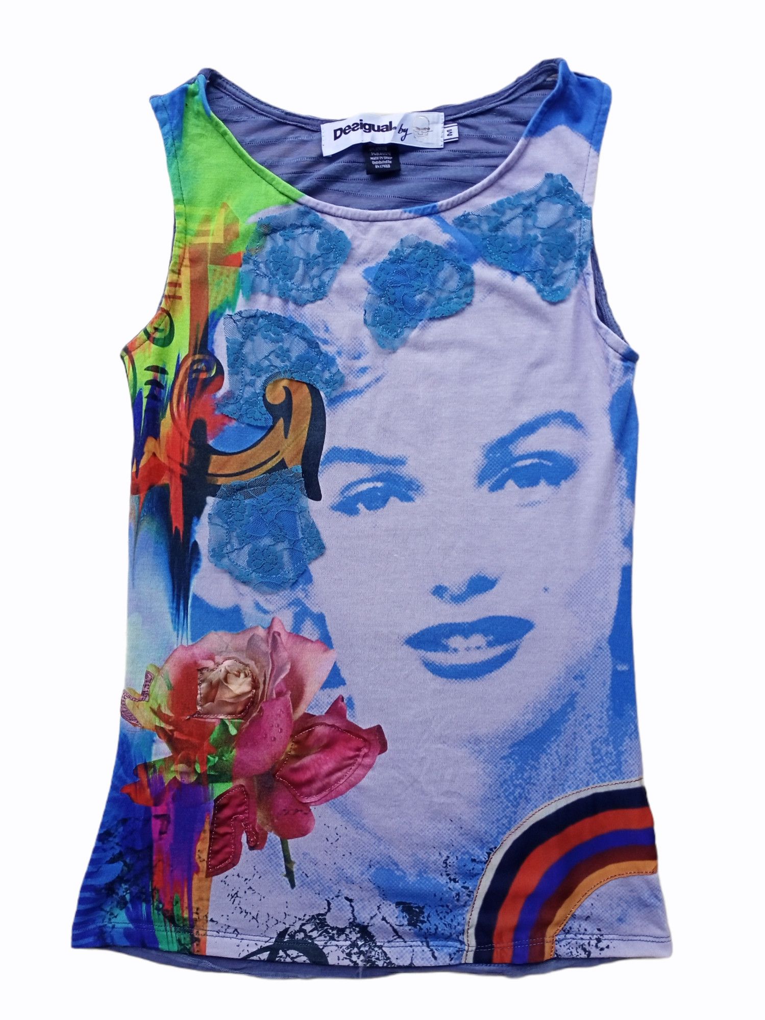 Designer × Desigual × Japanese Brand MARILYN MONROE SLEVELESS Size US M / EU 48-50 / 2 - 1 Thumbnail