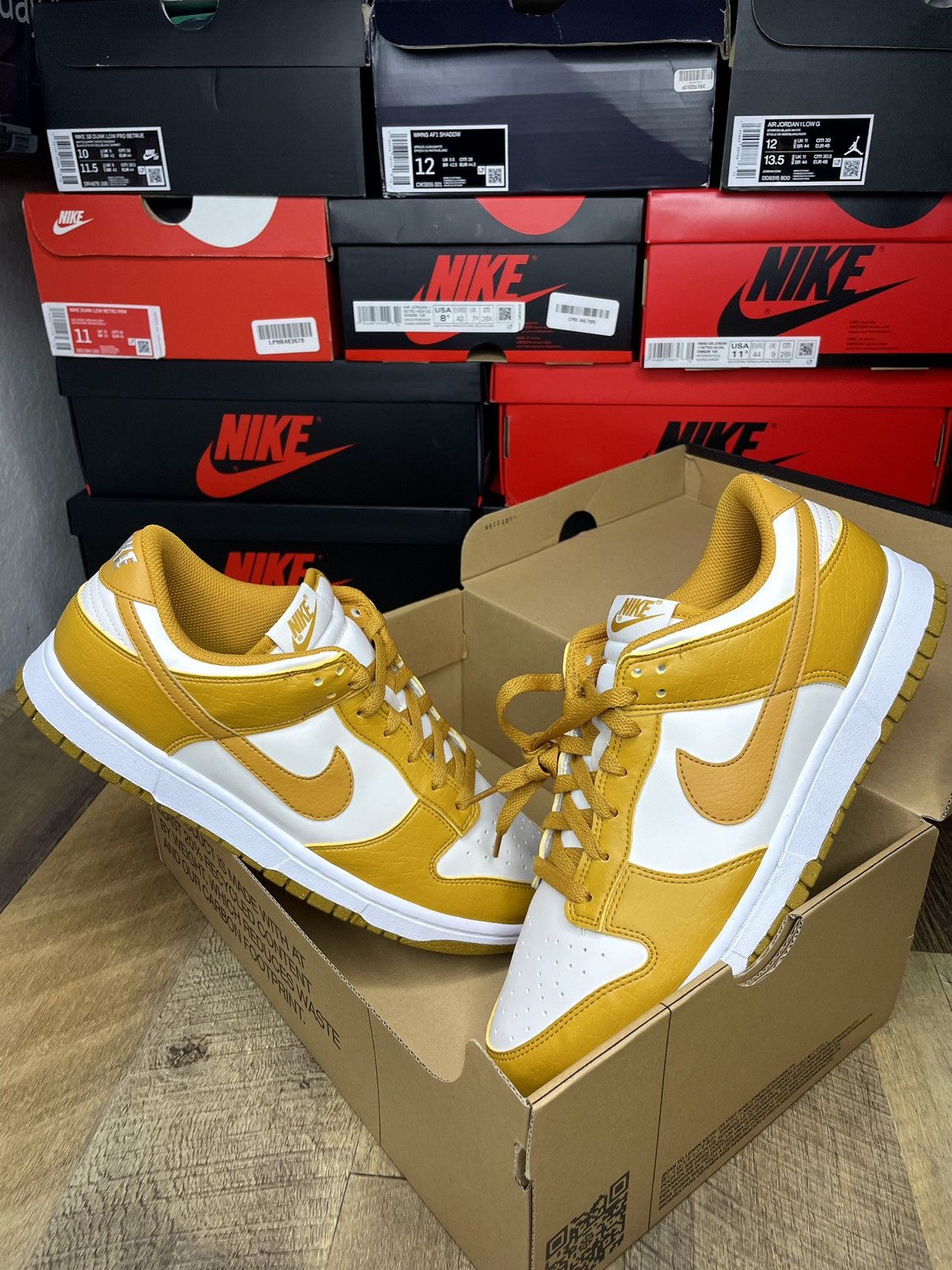 Nike Nike Dunk Low Next Nature Gold Phantom 2022 Size US 10.5 / EU 43-44 - 5 Thumbnail