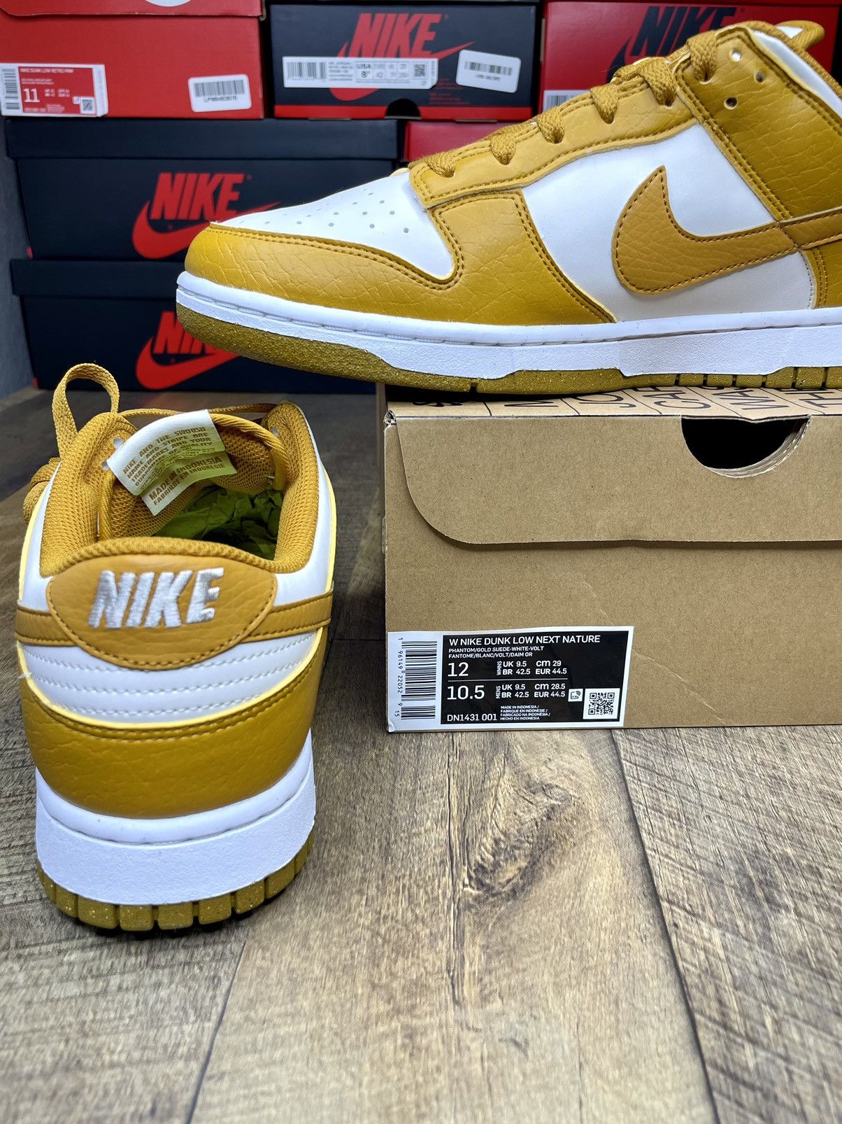 Nike Nike Dunk Low Next Nature Gold Phantom 2022 Size US 10.5 / EU 43-44 - 8 Thumbnail