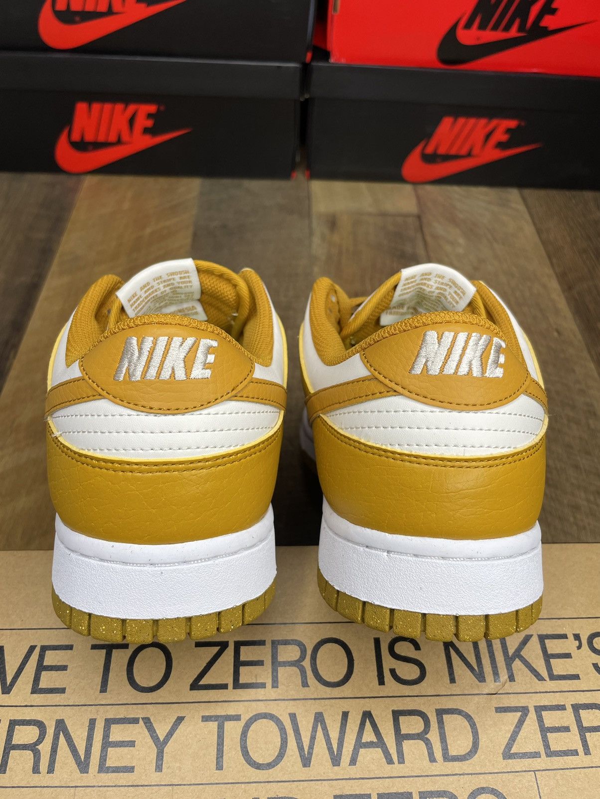 Nike Nike Dunk Low Next Nature Gold Phantom 2022 Size US 10.5 / EU 43-44 - 3 Thumbnail