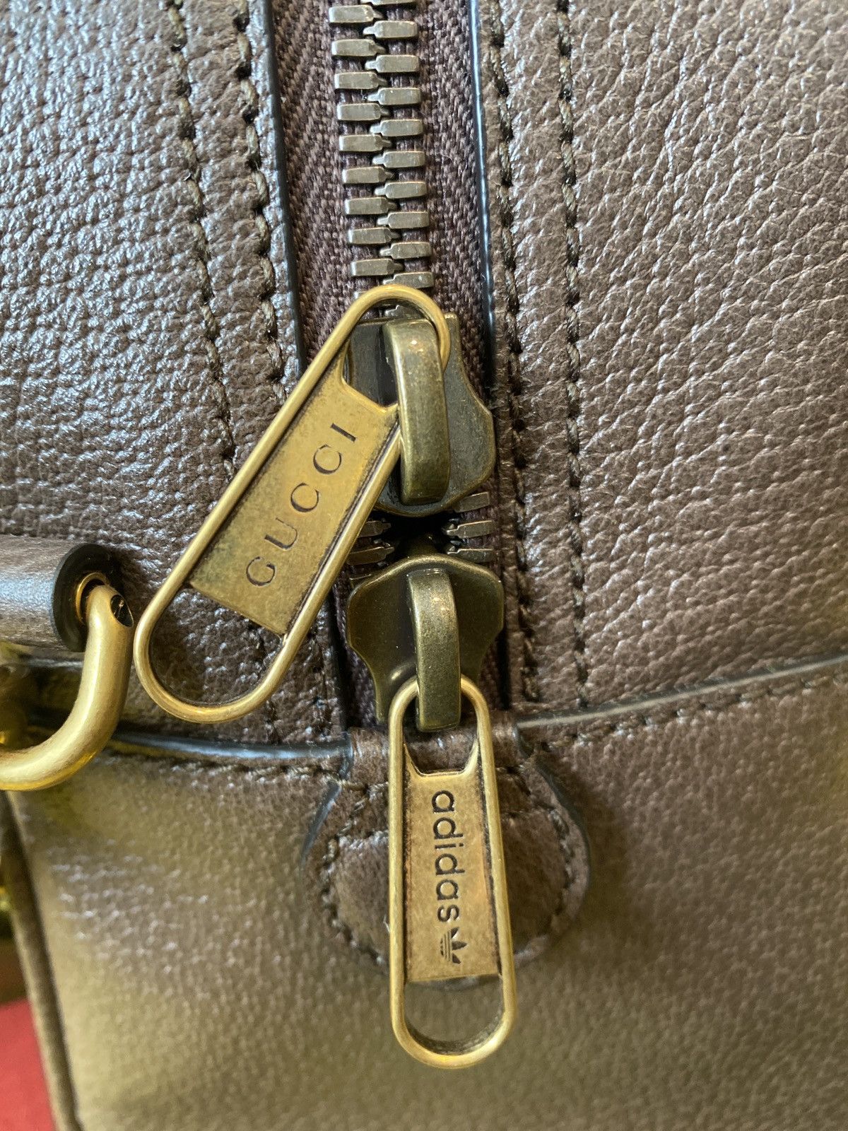 Gucci x Adidas Medium Duffle Bag Beige/Brown