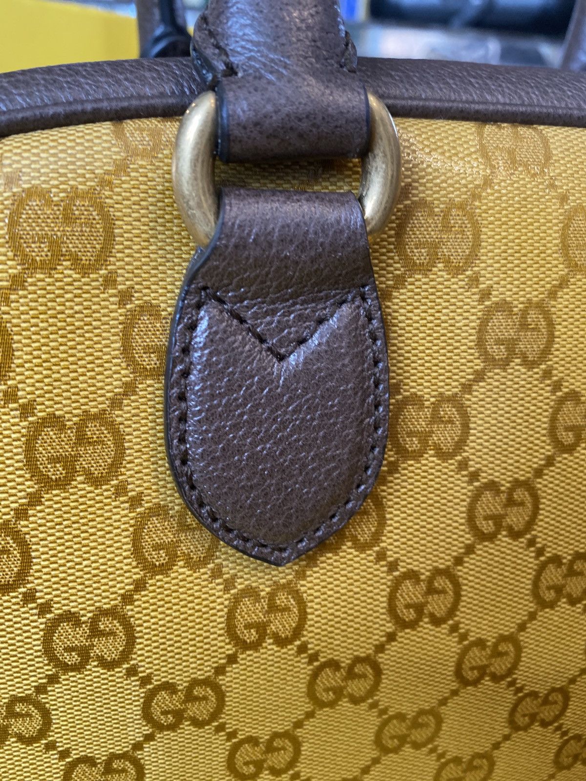 Gucci x Adidas Medium Duffle Bag Beige/Brown