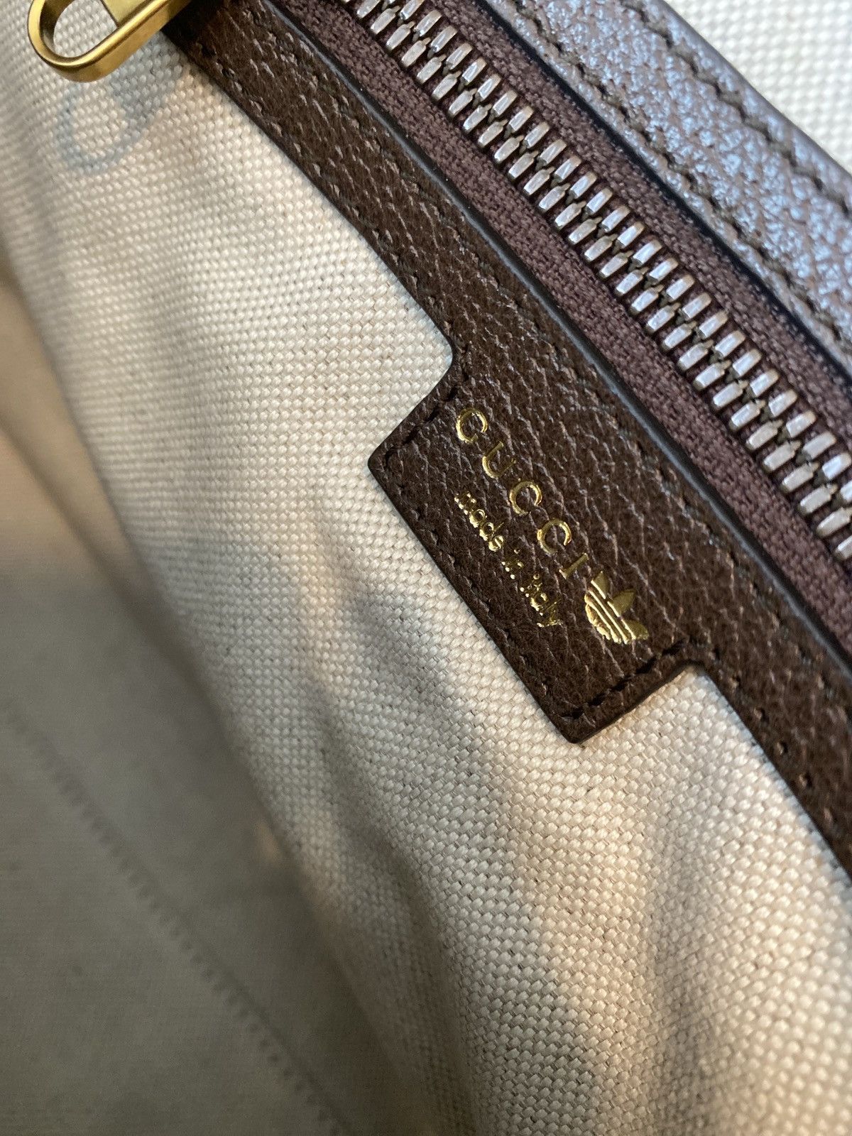 Gucci x Adidas Medium Duffle Bag Beige/Brown