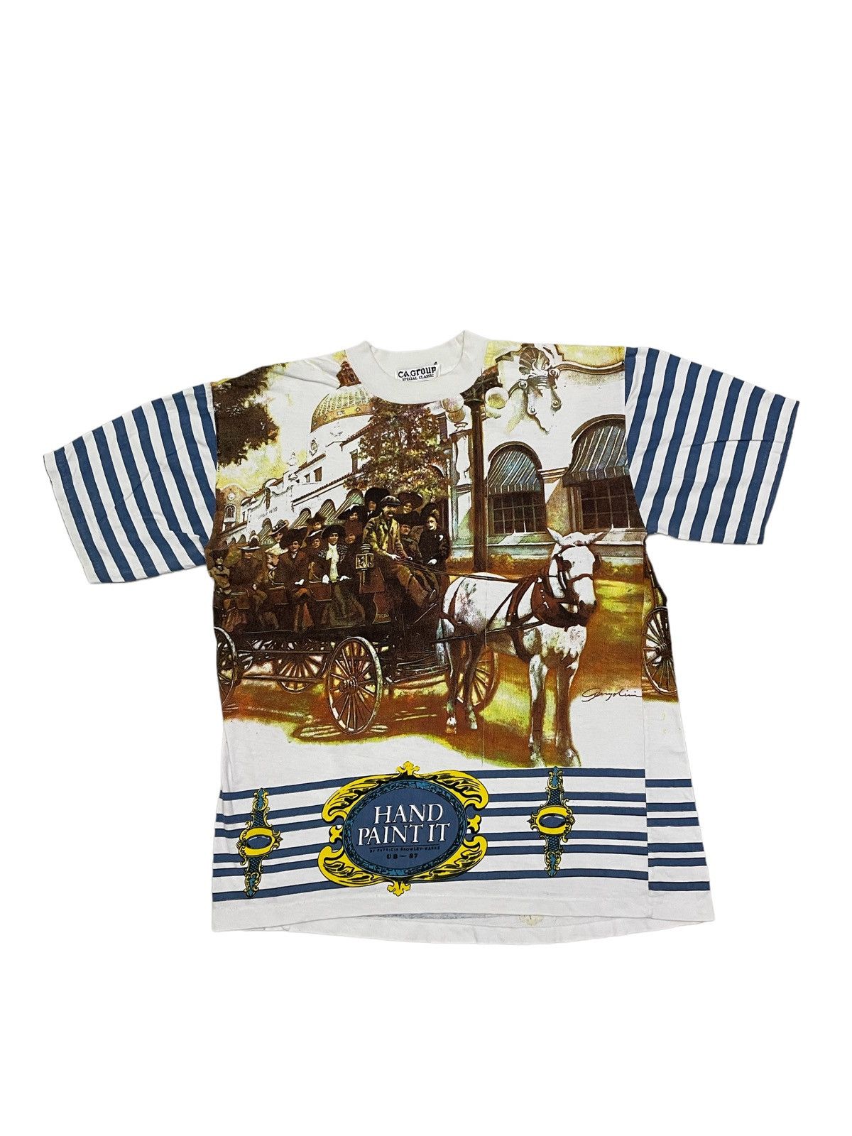 VeryRare Vintage Hand Paint-it by Patricia Bromley-Marks Tee