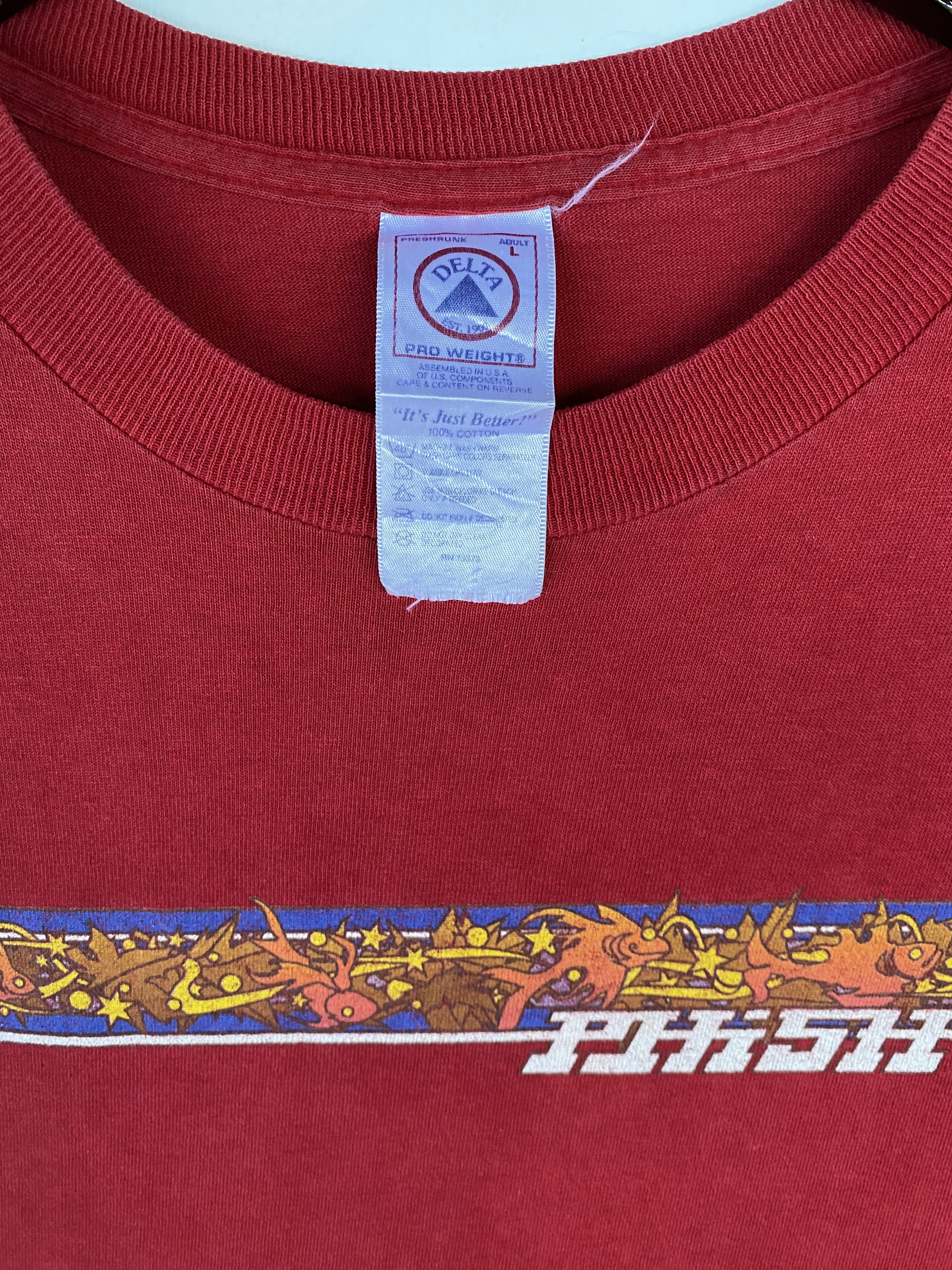 Band Tees 💥VINTAGE PHISH American rock band promo tee t-shirt Size US L / EU 52-54 / 3 - 4 Thumbnail