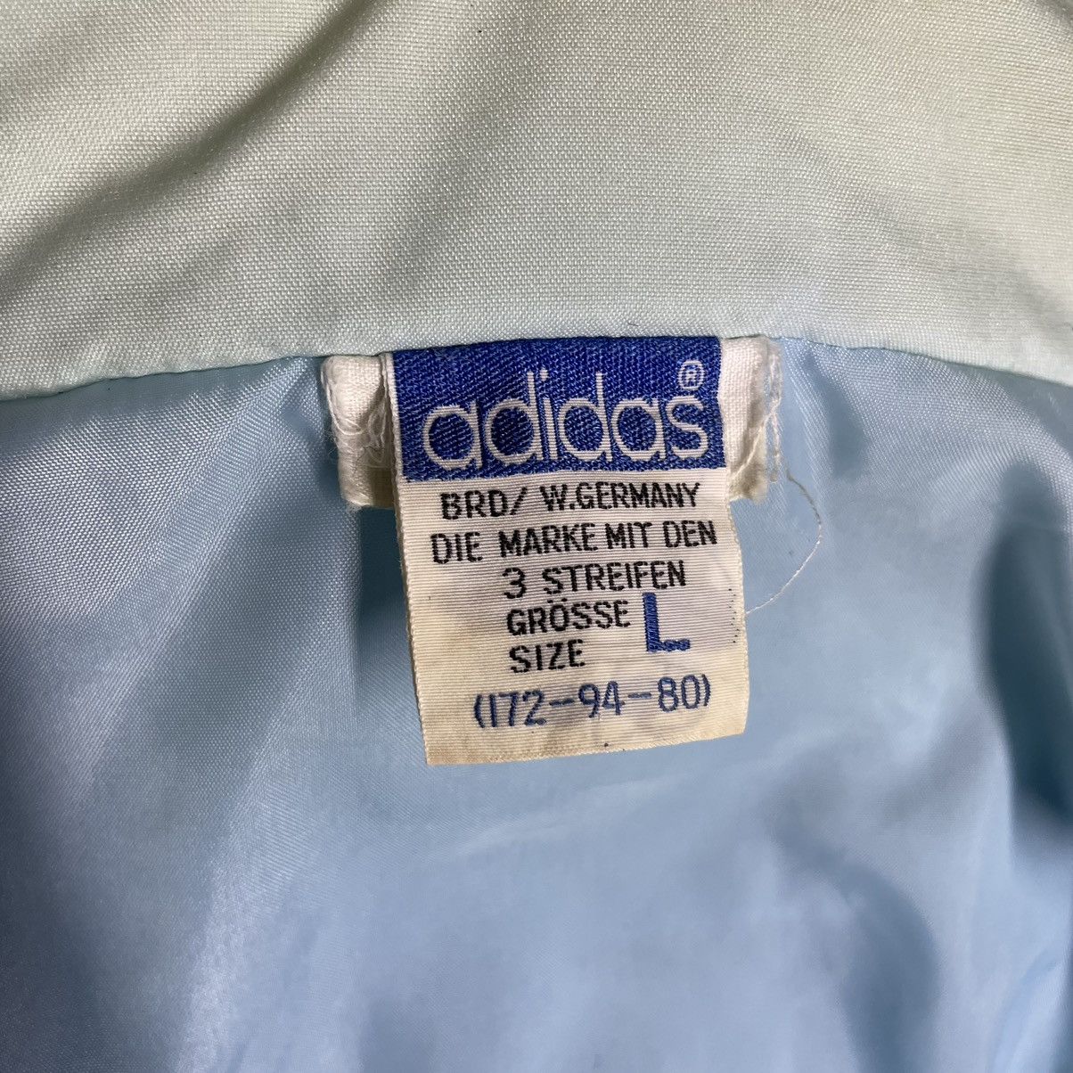 Adidas × Vintage Vintage 80s Adidas W.Germany Light Bomber Jacket Size US M / EU 48-50 / 2 - 16 Thumbnail