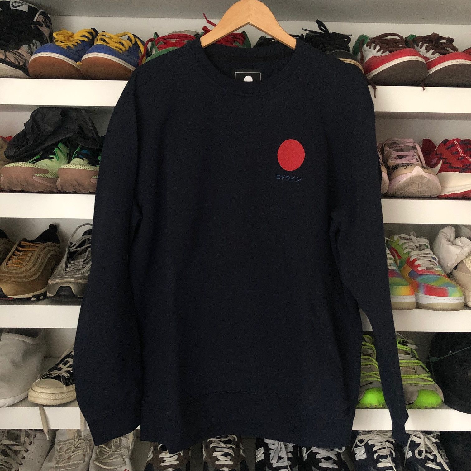Edwin EDWIN Japanese Sun Sweatshirt Size US XL / EU 56 / 4 - 1 Thumbnail