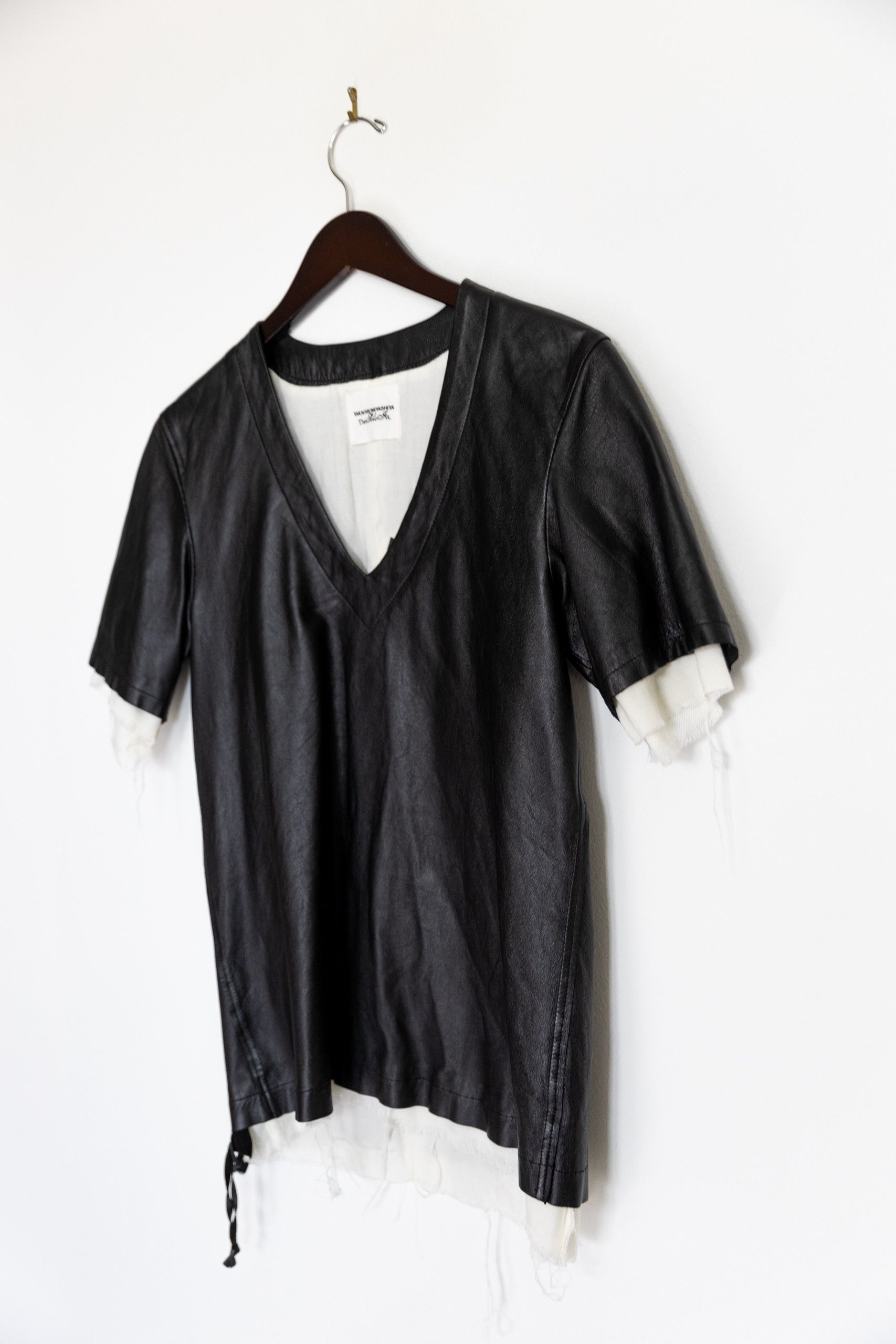 Takahiromiyashita The Soloist. Black leather shirt Size US S / EU 44-46 / 1 - 4 Thumbnail