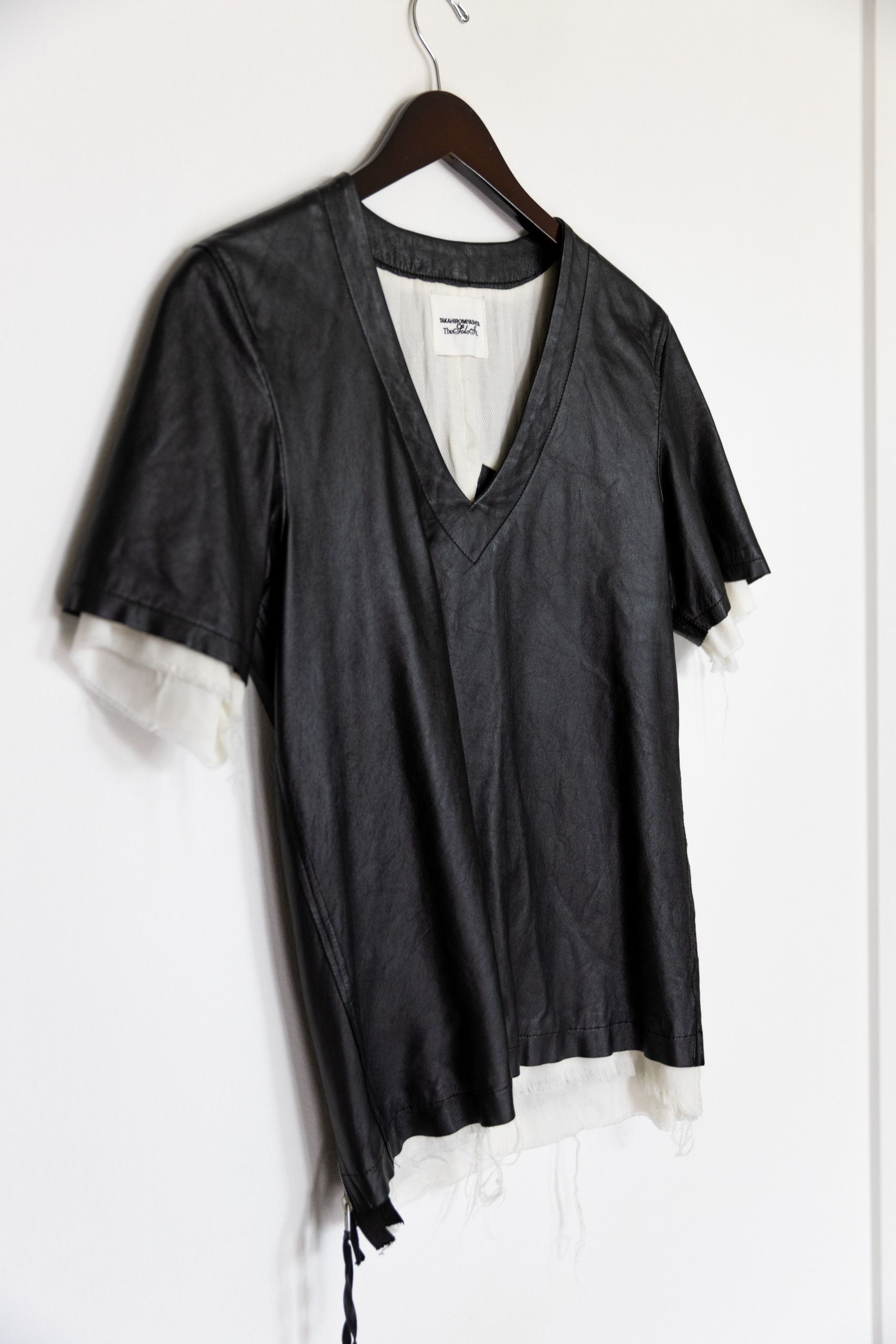 Takahiromiyashita The Soloist. Black leather shirt Size US S / EU 44-46 / 1 - 3 Thumbnail