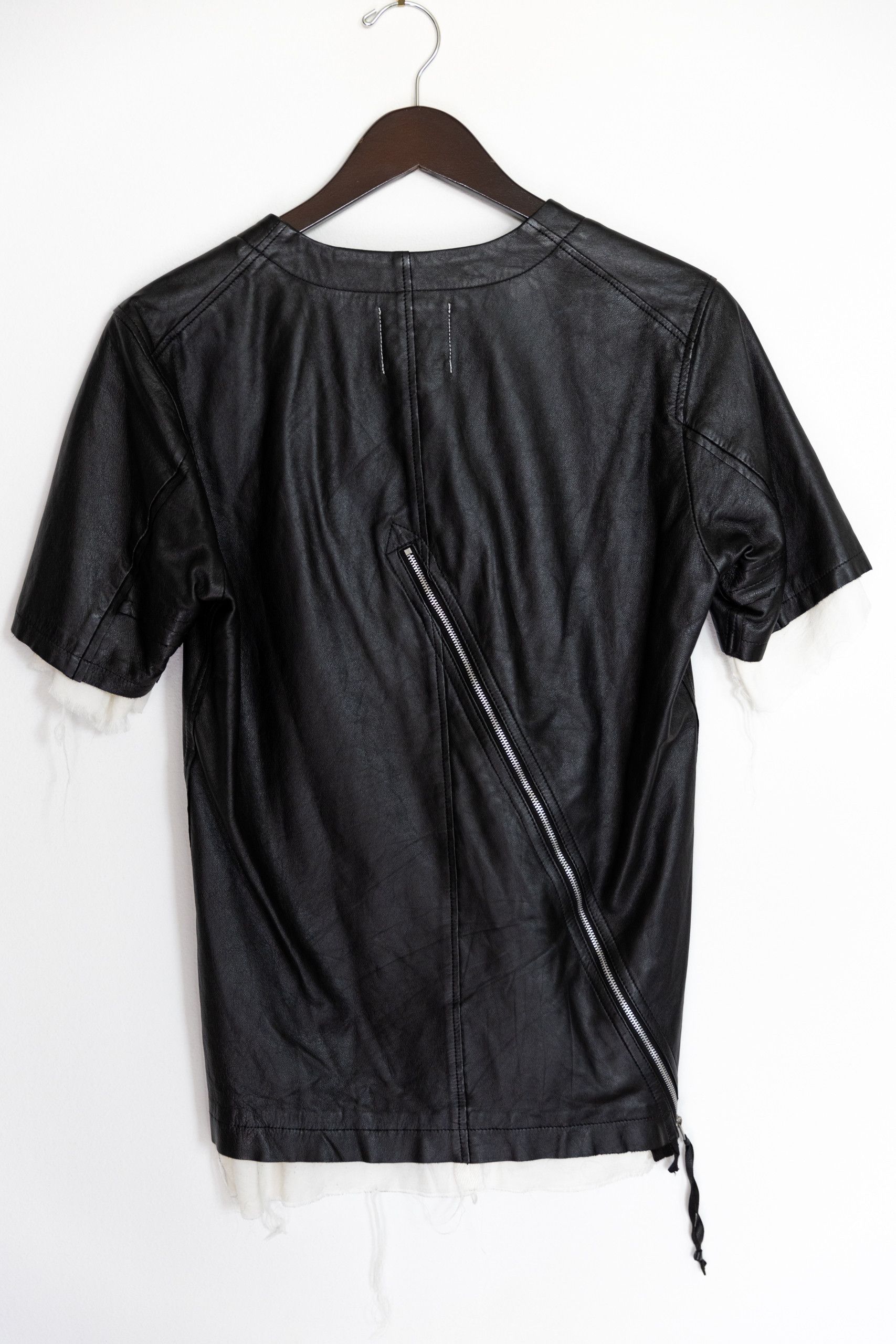 Takahiromiyashita The Soloist. Black leather shirt Size US S / EU 44-46 / 1 - 2 Thumbnail