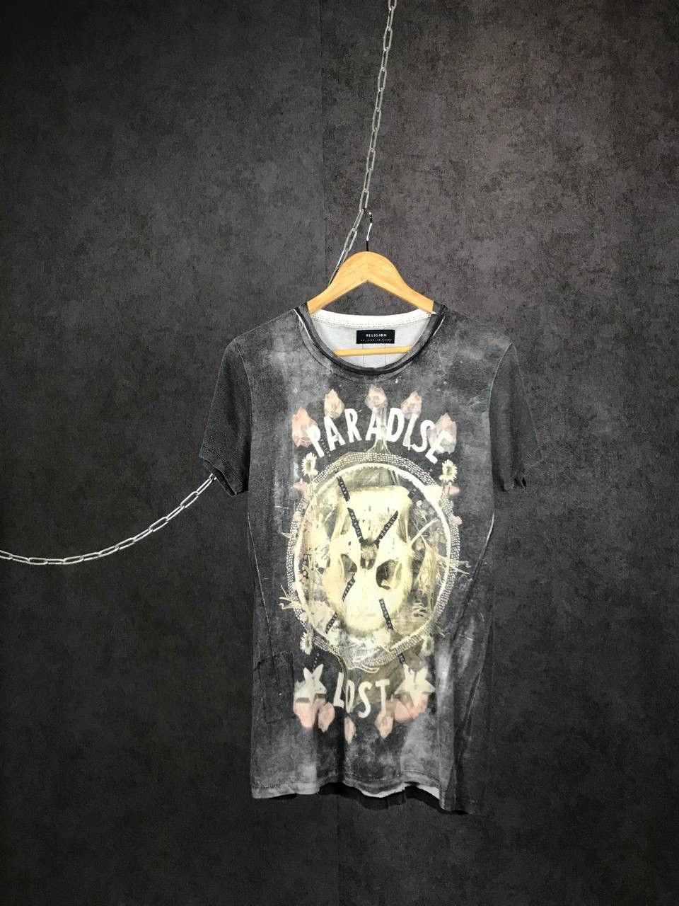 Other Religion Skulls overprinted streetwear tee Size US S / EU 44-46 / 1 - 1 Thumbnail