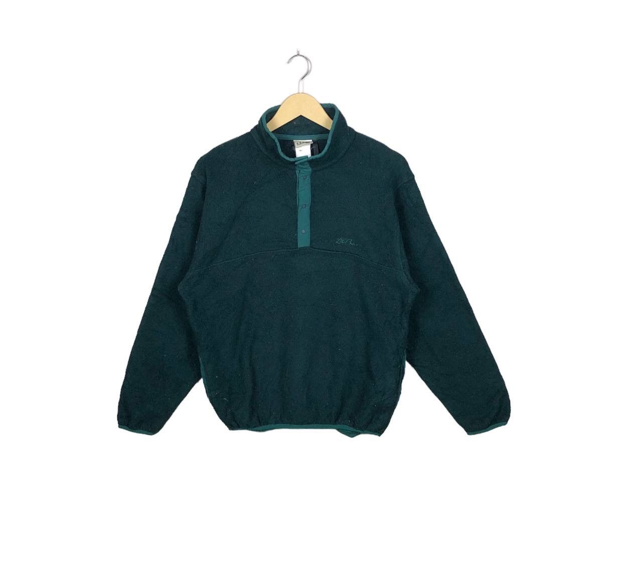 L.L. Bean × Vintage Vintage 90s L.L Bean Pile Fleece Ambush Army Jacket Size US M / EU 48-50 / 2 - 1 Thumbnail