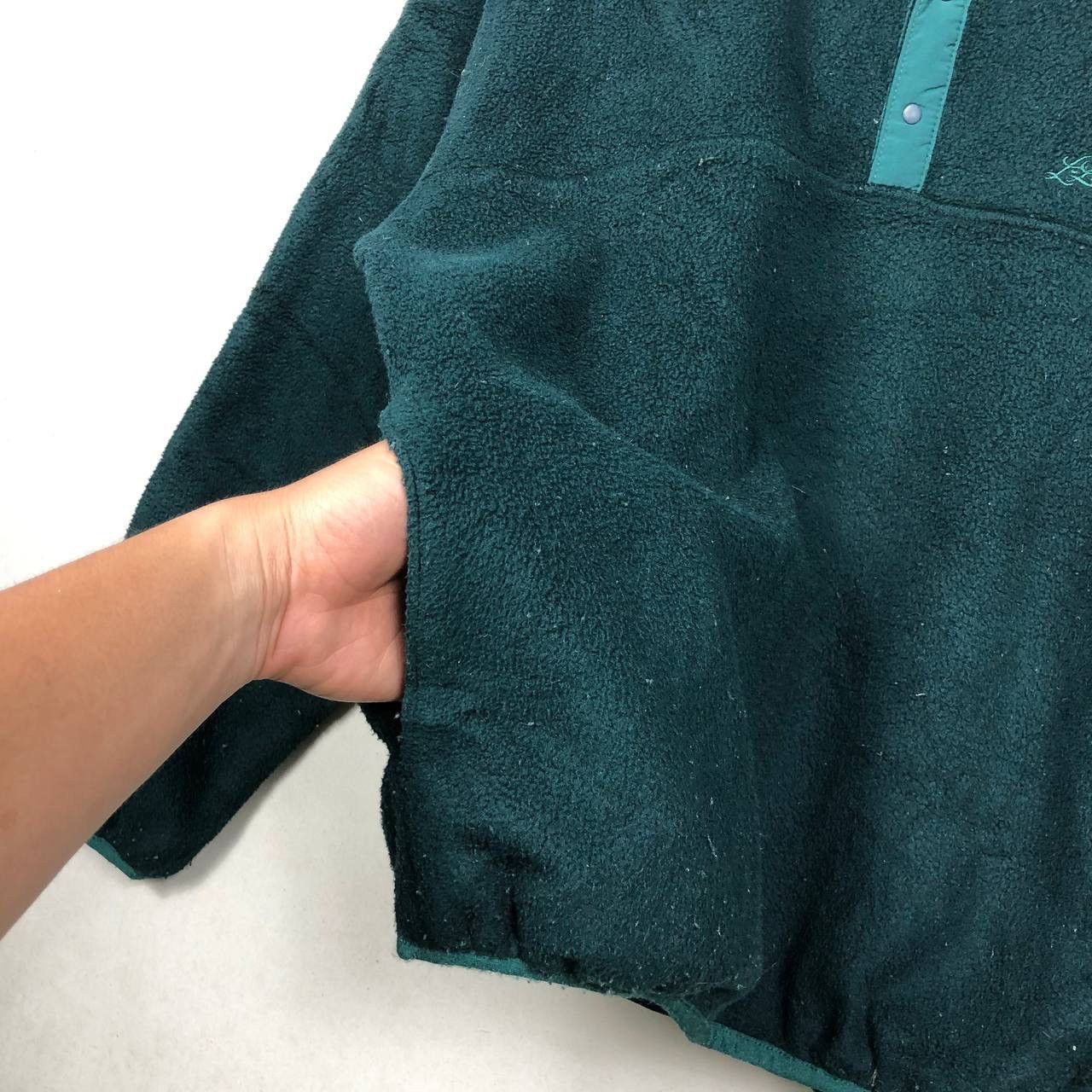 L.L. Bean × Vintage Vintage 90s L.L Bean Pile Fleece Ambush Army Jacket Size US M / EU 48-50 / 2 - 7 Thumbnail