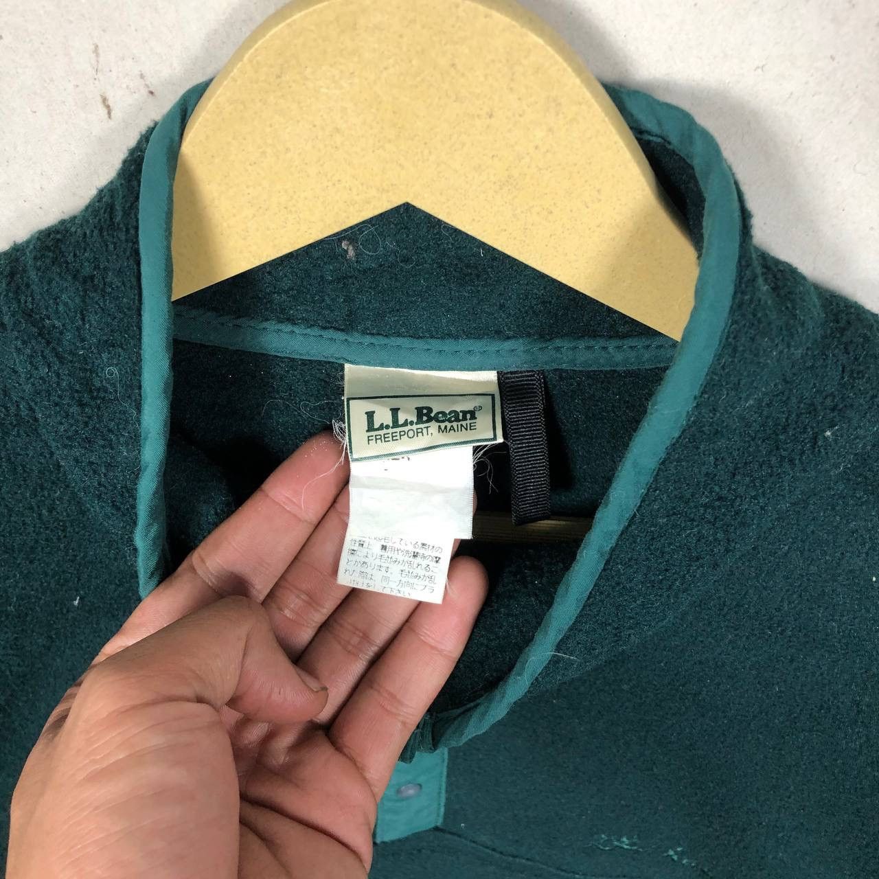 L.L. Bean × Vintage Vintage 90s L.L Bean Pile Fleece Ambush Army Jacket Size US M / EU 48-50 / 2 - 8 Thumbnail