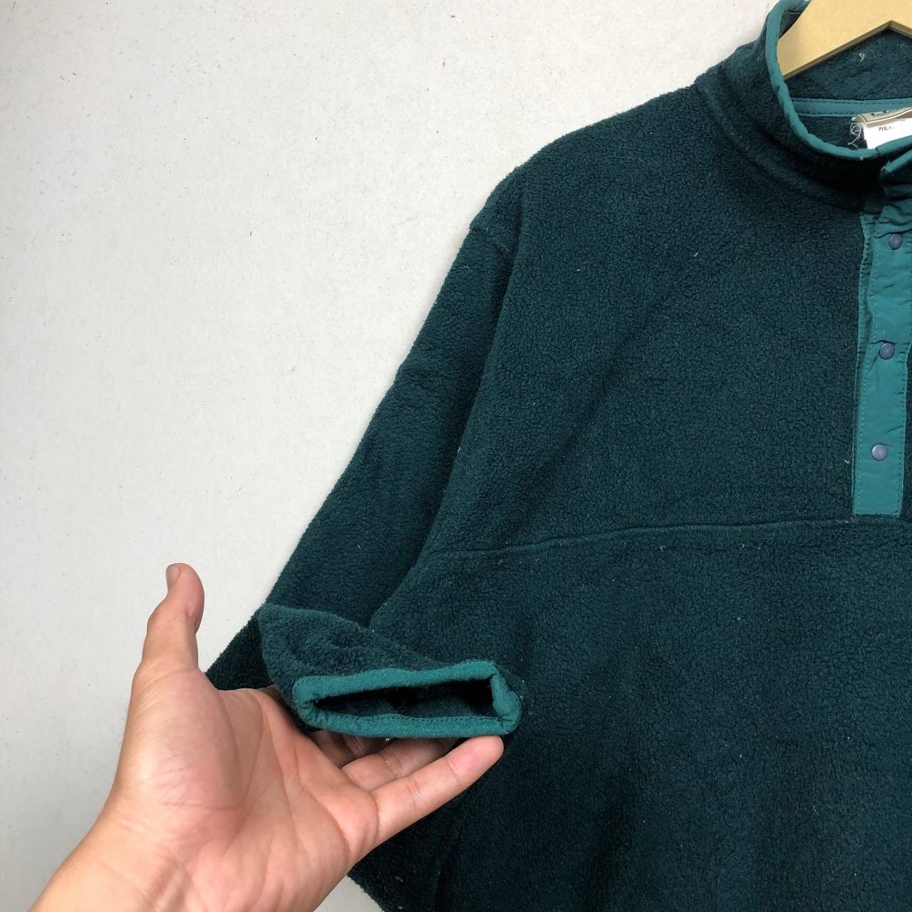 L.L. Bean × Vintage Vintage 90s L.L Bean Pile Fleece Ambush Army Jacket Size US M / EU 48-50 / 2 - 5 Thumbnail