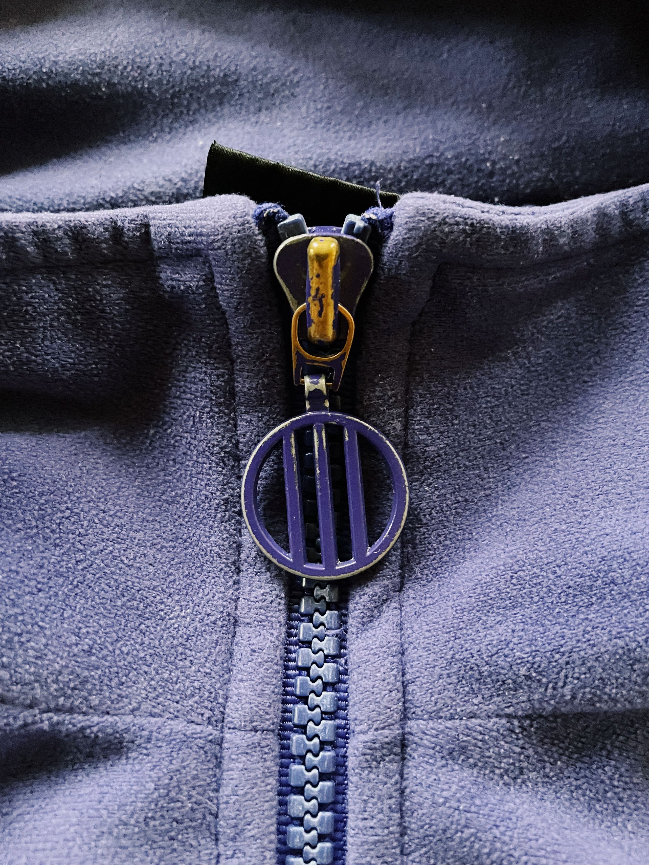 Adidas × Vintage Vintage 80s Adidas Peach Skin Track Jacket Blue Purple Size US M / EU 48-50 / 2 - 7 Thumbnail
