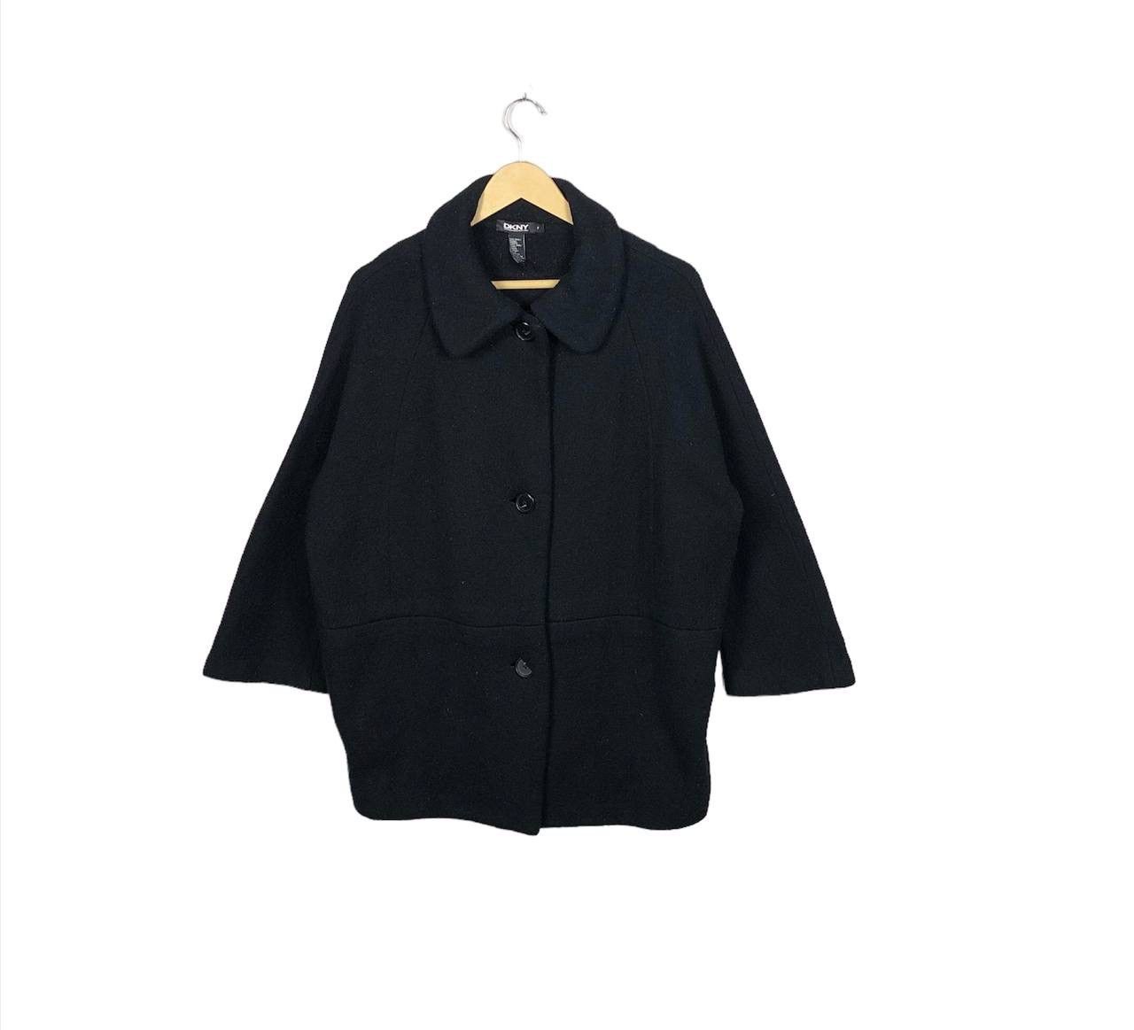 DKNY Vintage 90s DKNY Wool Mohair Hype Black Jacket Size US L / EU 52-54 / 3 - 1 Thumbnail