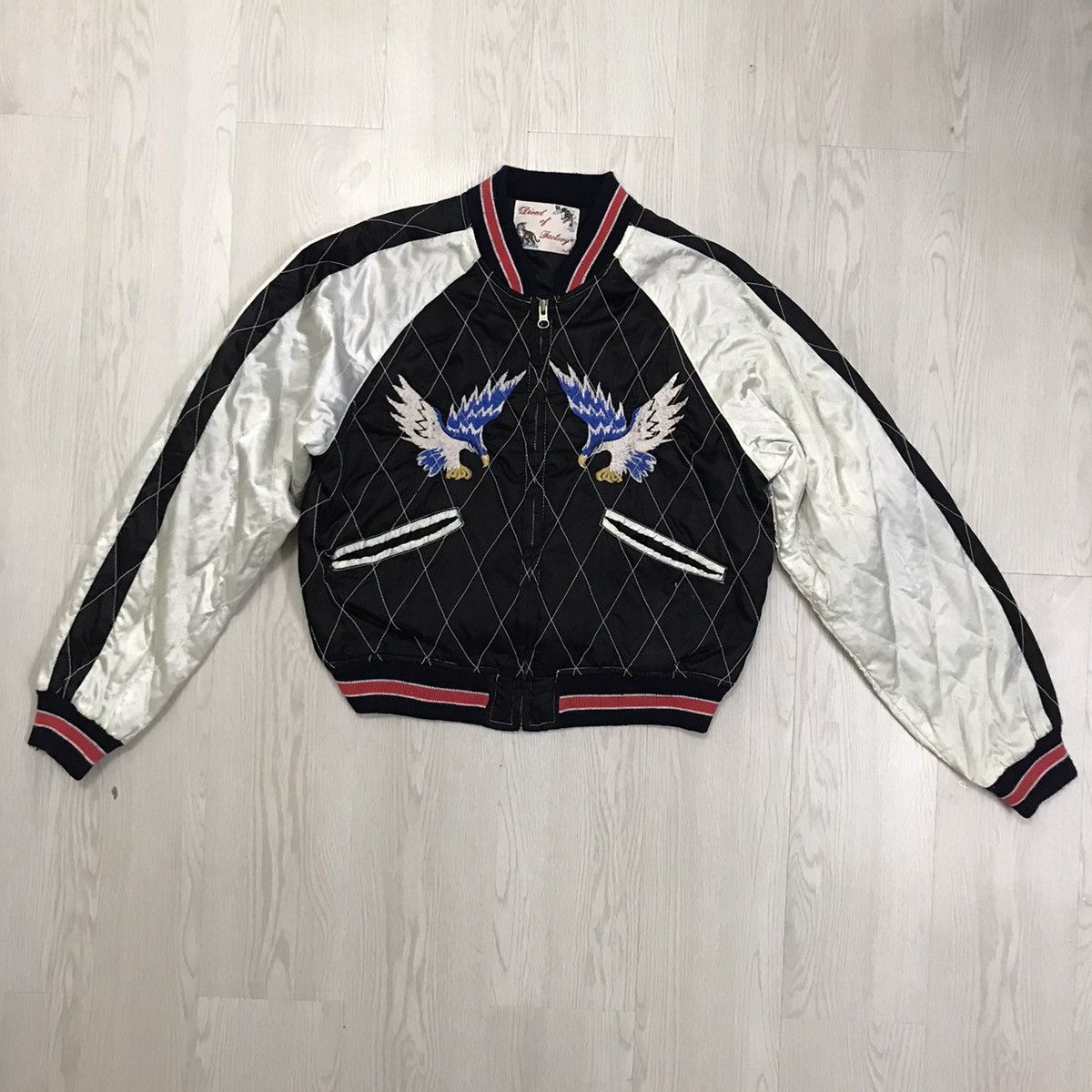 Japanese Brand × Vintage 💥RARE💥 Vintage Eagle Sukajan Jacket Embroidered Size US M / EU 48-50 / 2 - 2 Thumbnail