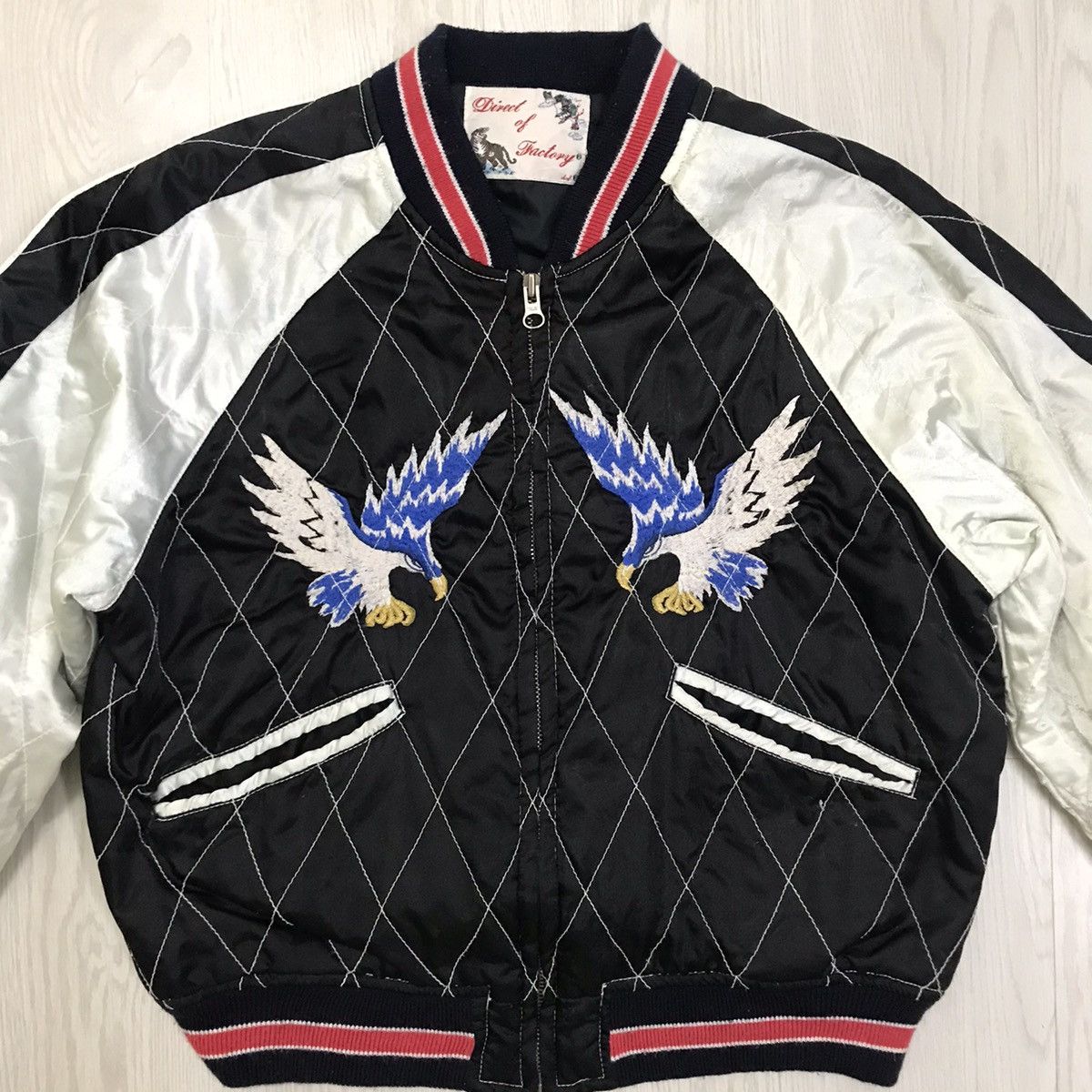 Japanese Brand × Vintage 💥RARE💥 Vintage Eagle Sukajan Jacket Embroidered Size US M / EU 48-50 / 2 - 3 Thumbnail