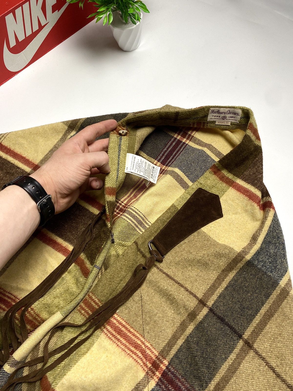 Marlboro Classics × Vintage Vintage Marlboro Classics Cowboy Style Wool Poncho Scarves Size ONE SIZE - 3 Thumbnail