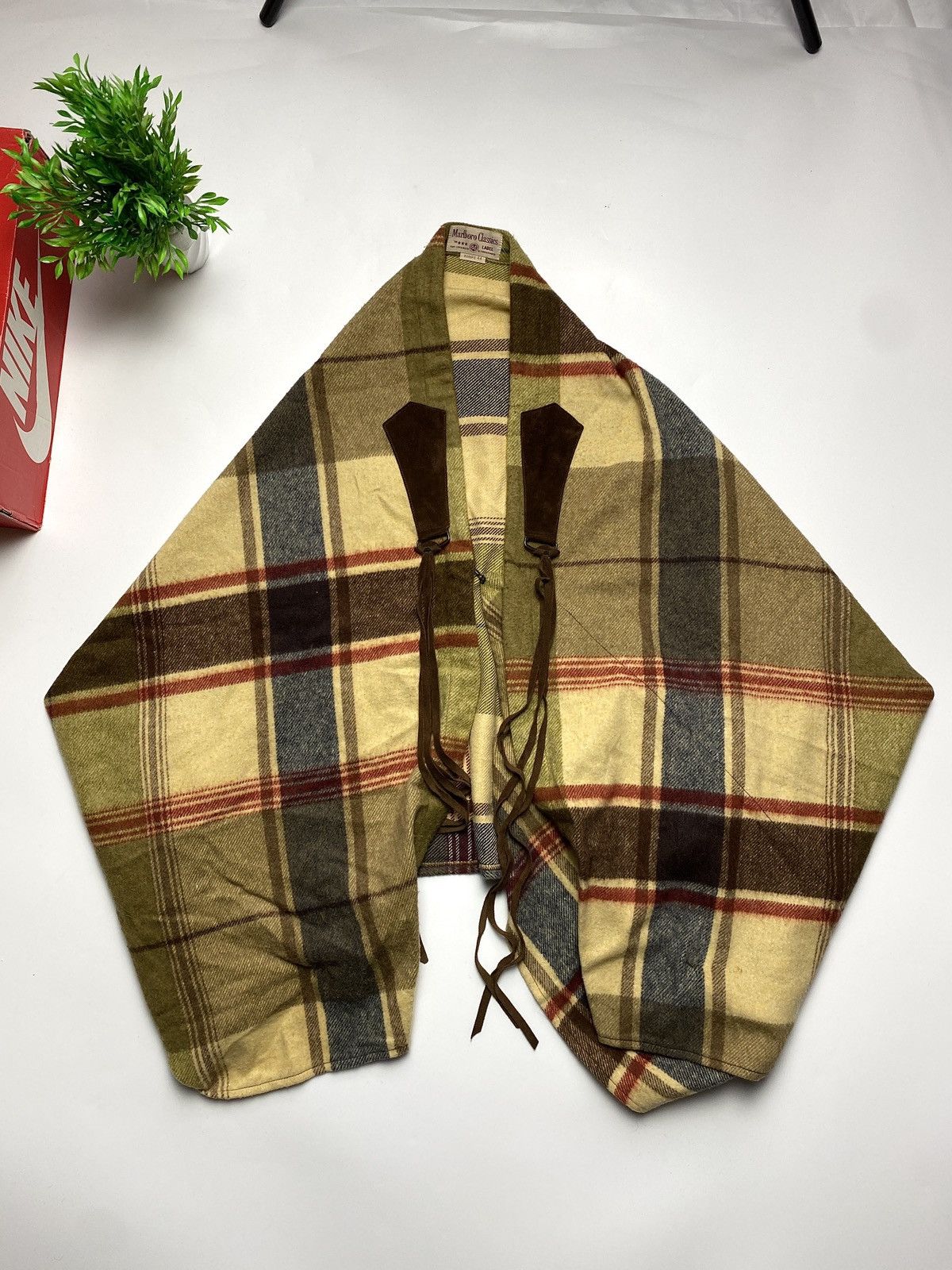 Marlboro Classics × Vintage Vintage Marlboro Classics Cowboy Style Wool Poncho Scarves Size ONE SIZE - 2 Thumbnail