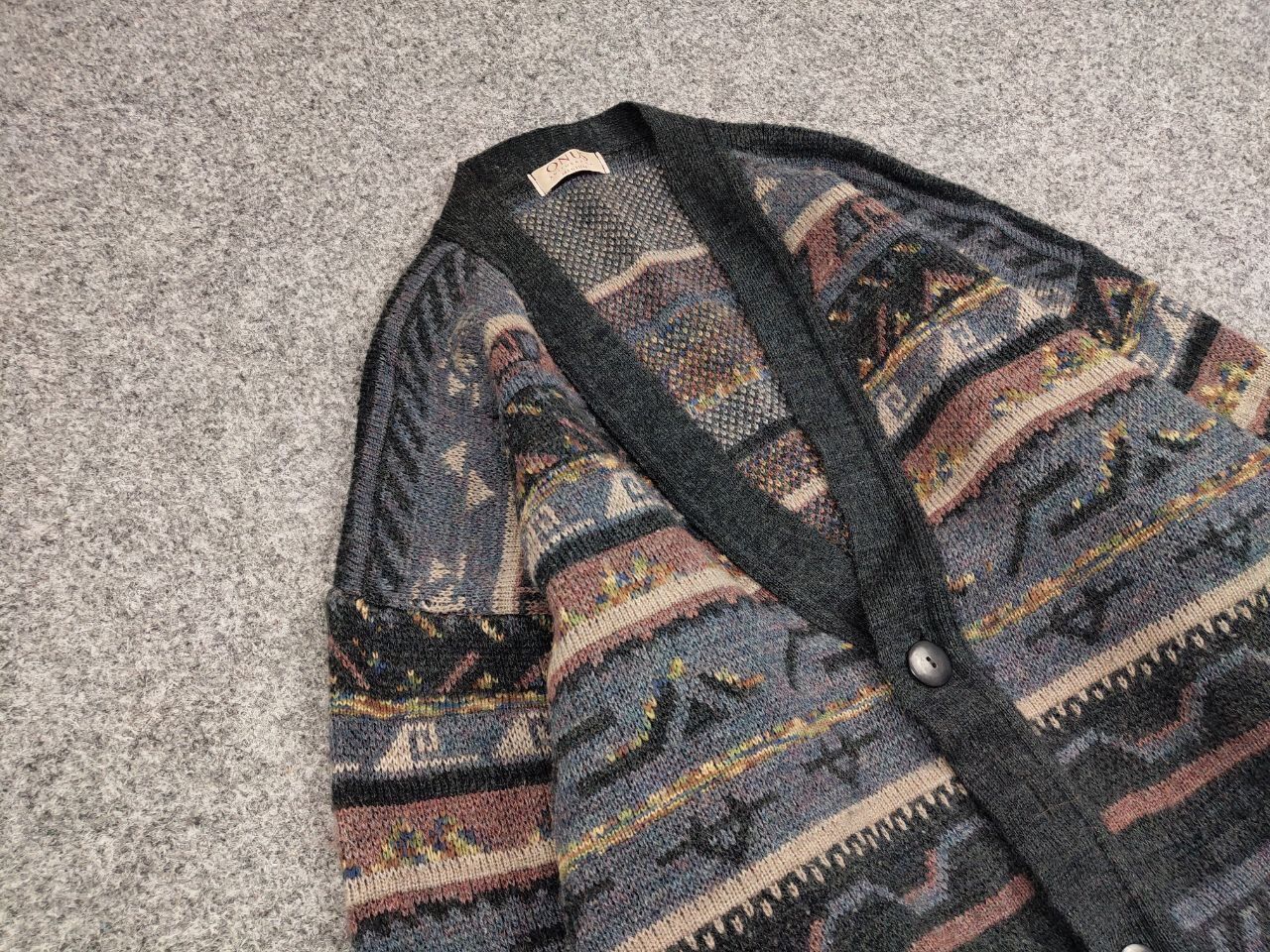 Japanese Brand Vintage 90's Japanese Patterned Cardigan Knitted Sweater Size US M / EU 48-50 / 2 - 6 Thumbnail