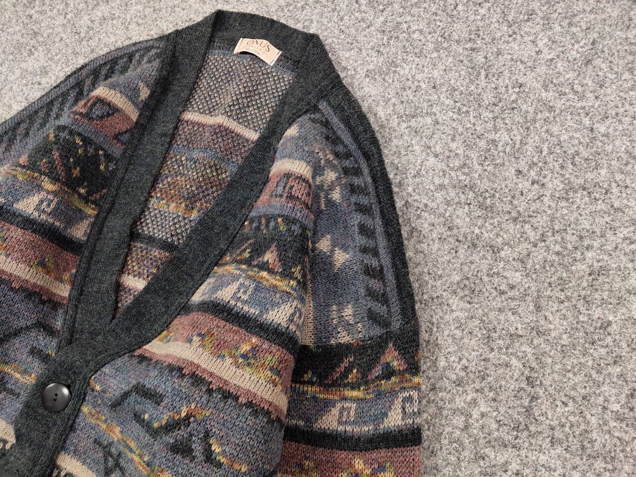 Japanese Brand Vintage 90's Japanese Patterned Cardigan Knitted Sweater Size US M / EU 48-50 / 2 - 4 Thumbnail