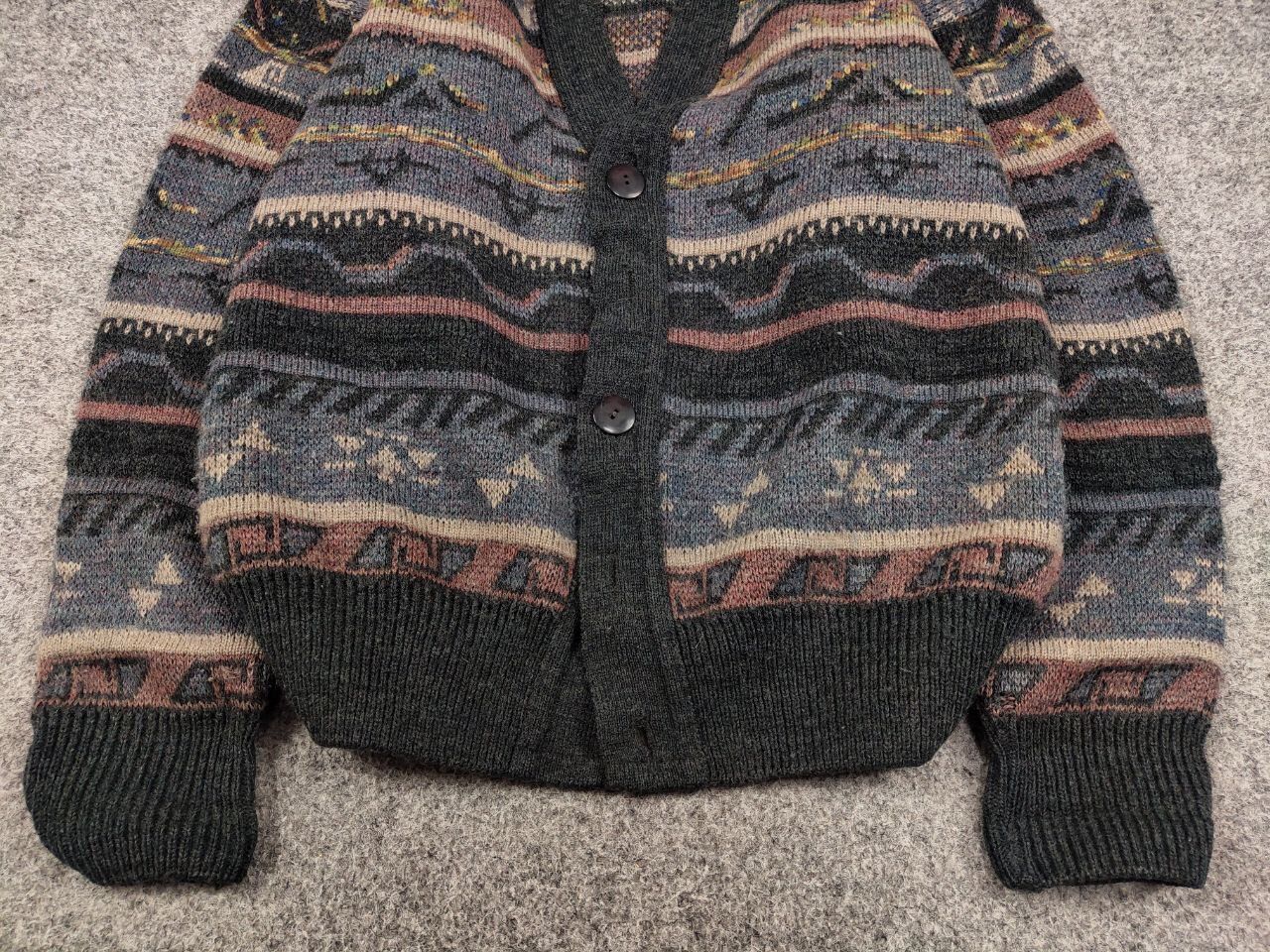 Japanese Brand Vintage 90's Japanese Patterned Cardigan Knitted Sweater Size US M / EU 48-50 / 2 - 8 Thumbnail