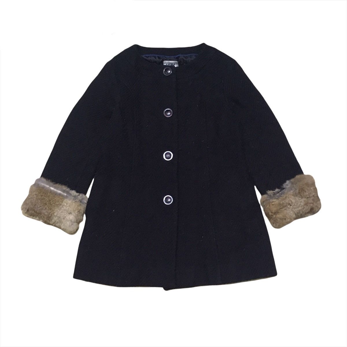 Michel Klein Paris Wool Jacket Trench Coat Avant Garde Style