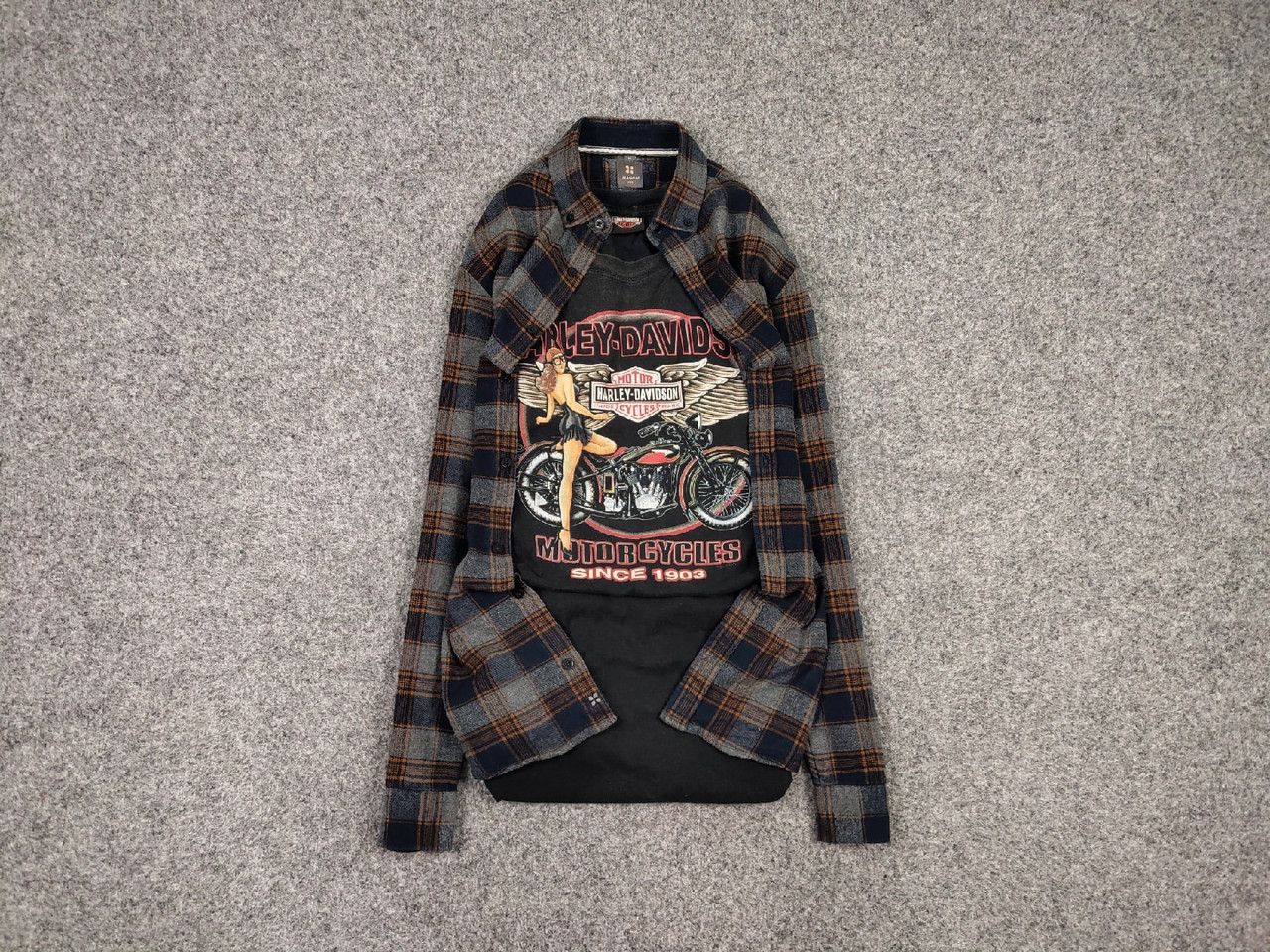 Flannel Vintage Flannel Shirt Travis Scott Style Streetwear Hype Size US M / EU 48-50 / 2 - 1 Thumbnail