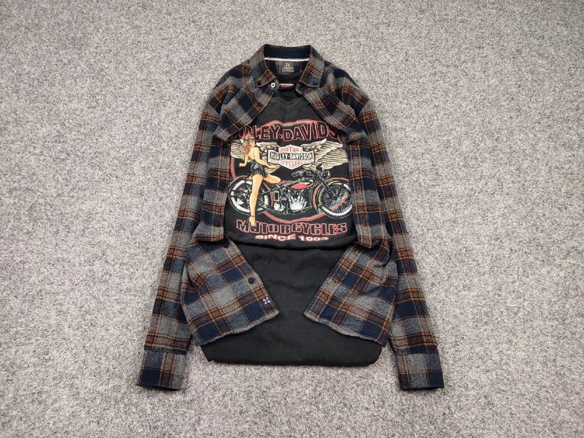 Flannel Vintage Flannel Shirt Travis Scott Style Streetwear Hype Size US M / EU 48-50 / 2 - 2 Thumbnail