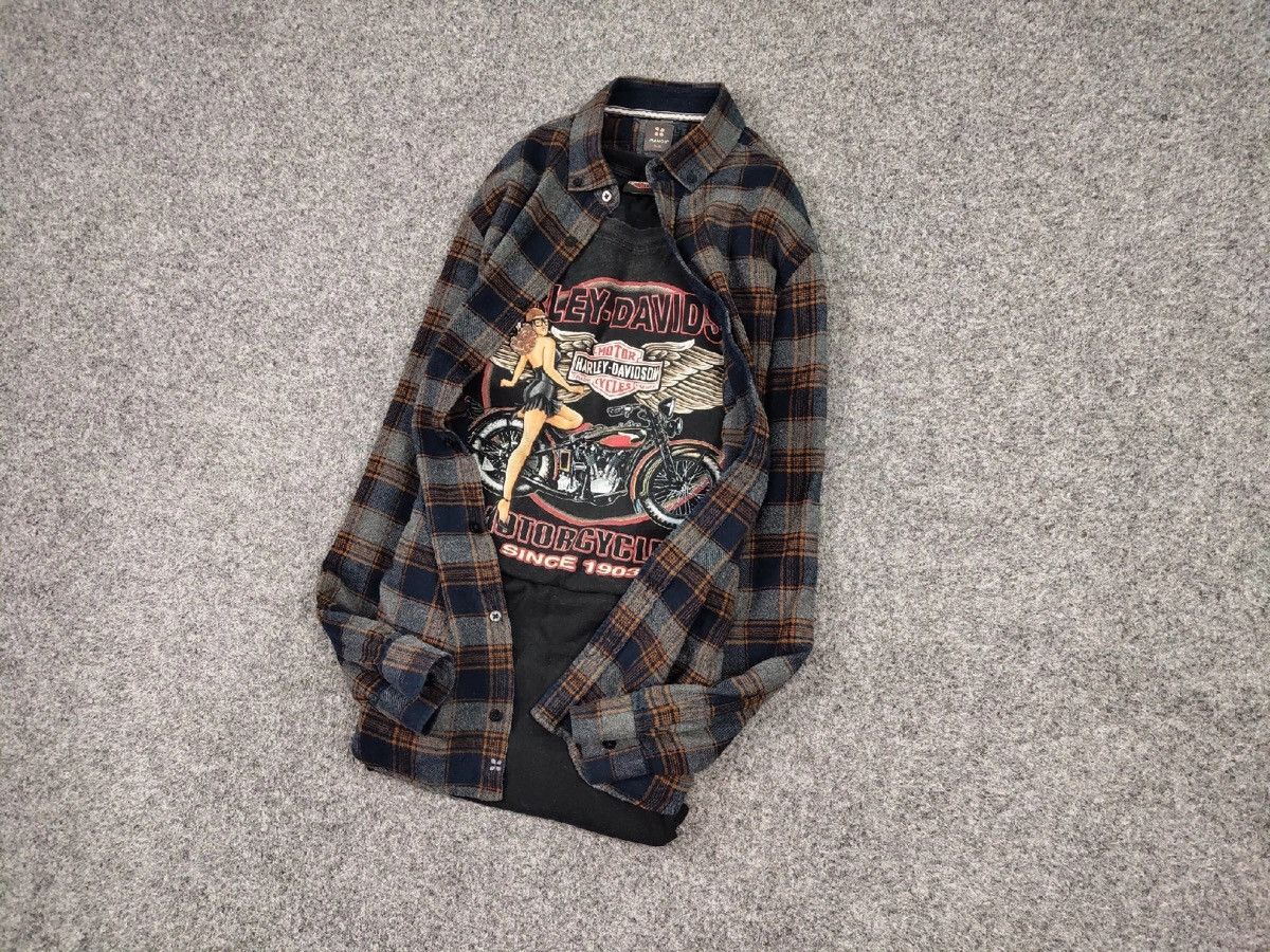 Flannel Vintage Flannel Shirt Travis Scott Style Streetwear Hype Size US M / EU 48-50 / 2 - 9 Thumbnail