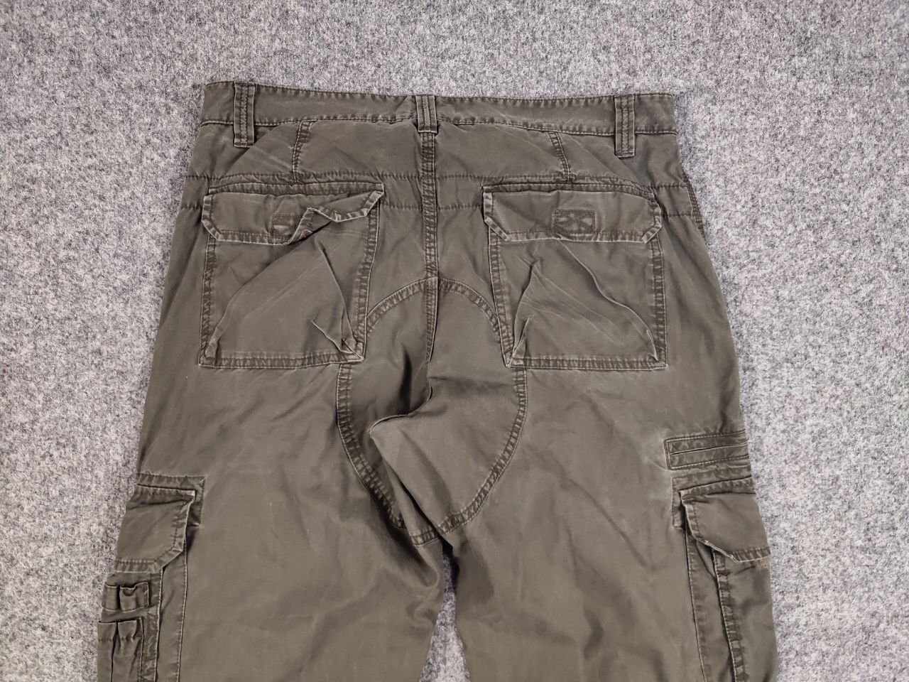 Japanese Brand Vintage Cargo Pants Travis Scott Japan Zip Pocket Olive Size US 33 - 17 Thumbnail