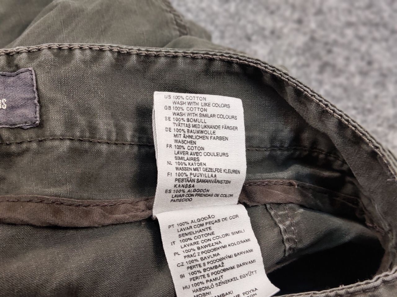 Japanese Brand Vintage Cargo Pants Travis Scott Japan Zip Pocket Olive Size US 33 - 22 Thumbnail