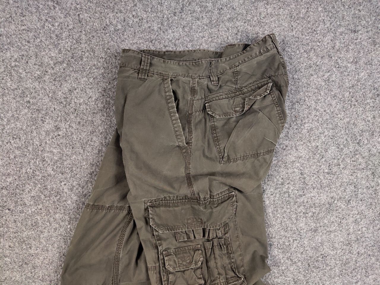 Japanese Brand Vintage Cargo Pants Travis Scott Japan Zip Pocket Olive Size US 33 - 20 Thumbnail