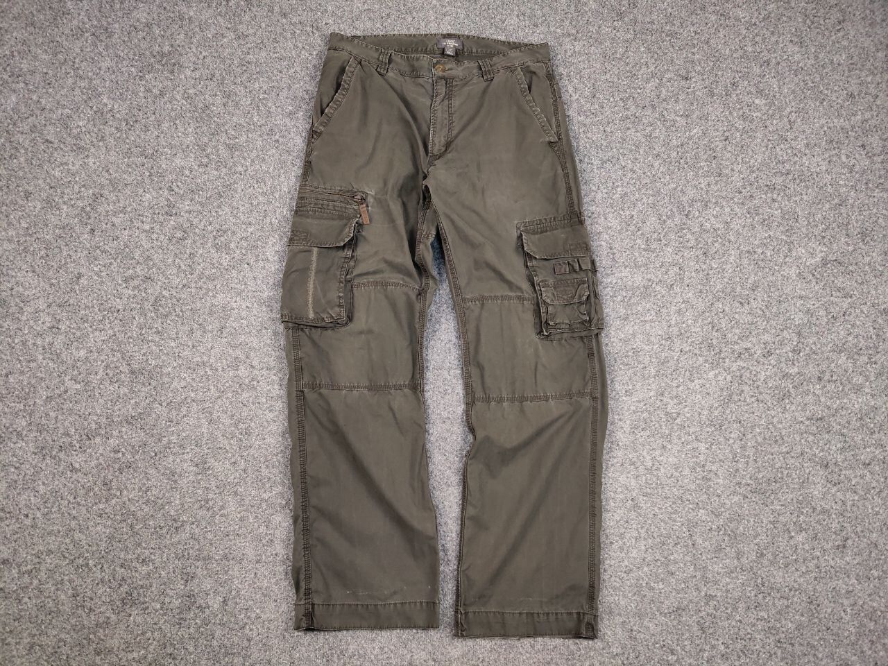 Japanese Brand Vintage Cargo Pants Travis Scott Japan Zip Pocket Olive Size US 33 - 15 Thumbnail