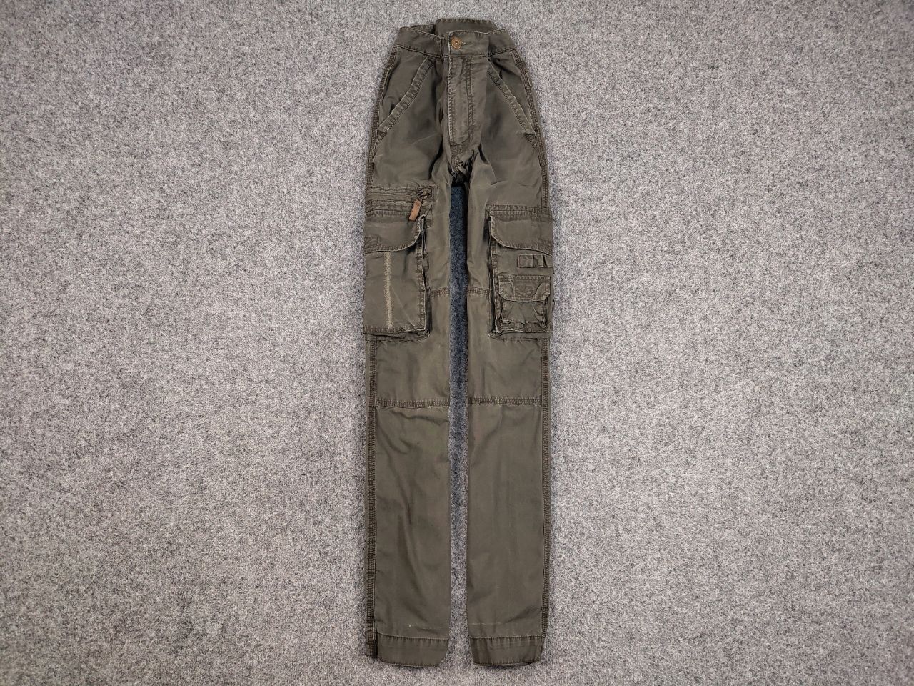 Japanese Brand Vintage Cargo Pants Travis Scott Japan Zip Pocket Olive Size US 33 - 1 Thumbnail