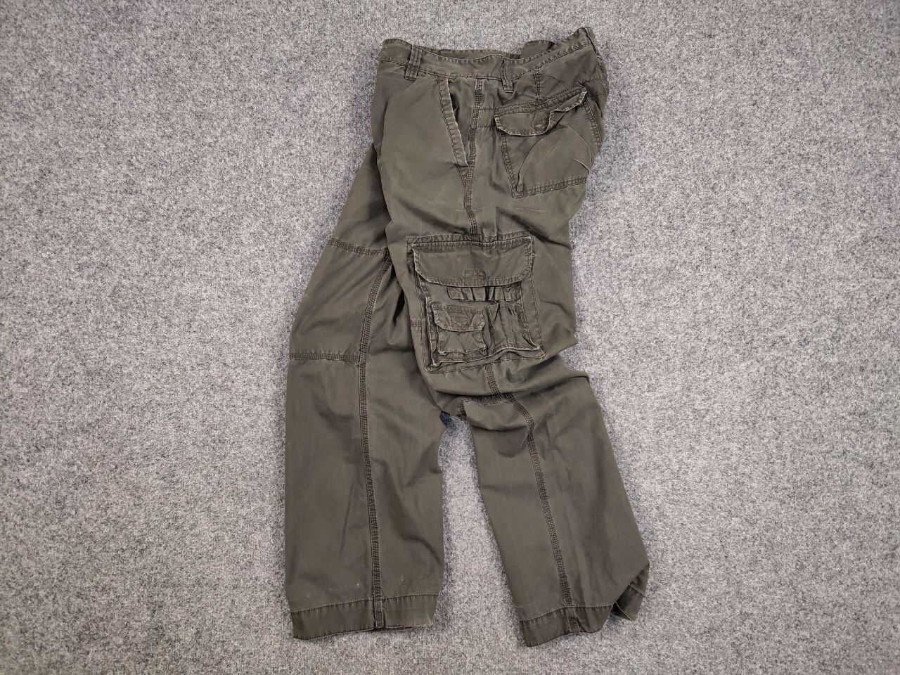 Japanese Brand Vintage Cargo Pants Travis Scott Japan Zip Pocket Olive Size US 33 - 19 Thumbnail
